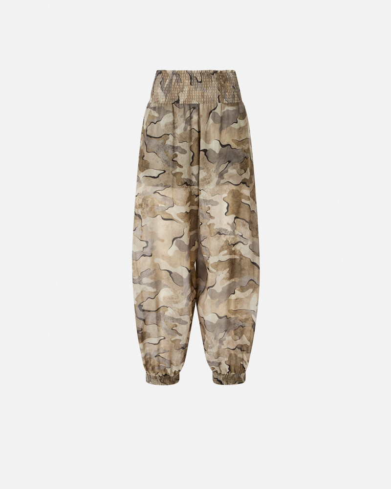 CAMOUFLAGE BALLOON-FIT TROUSERS WITH HIGH WAIST 1