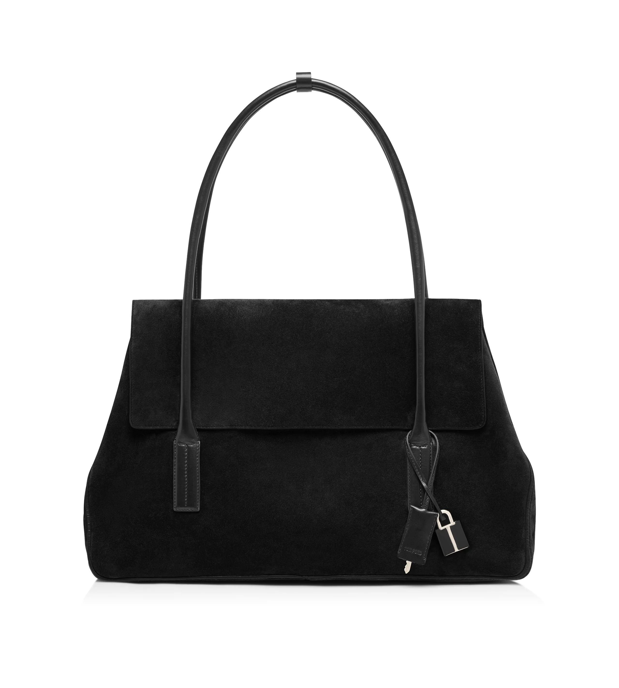 SUEDE LEATHER ECLIPSE LARGE SHOULDER BAG - 1