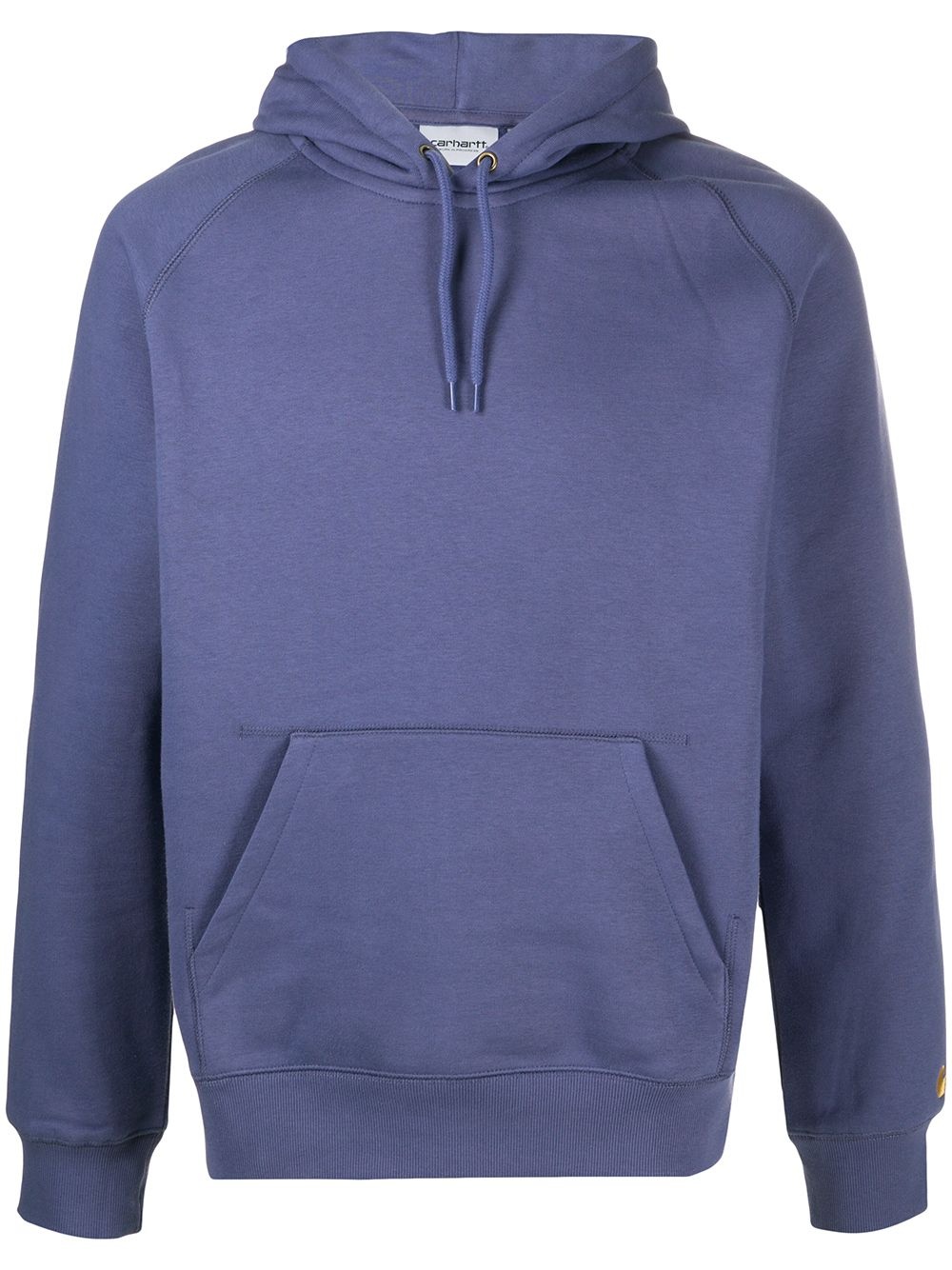 drawstring cotton-blend hoodie - 1