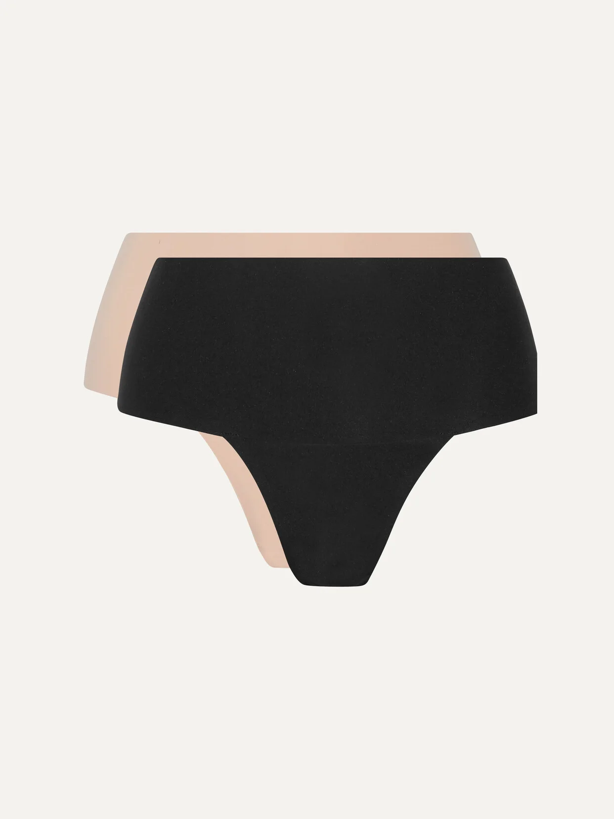 Undie-tectable Set Of Two Stretch-jersey Thongs - 1