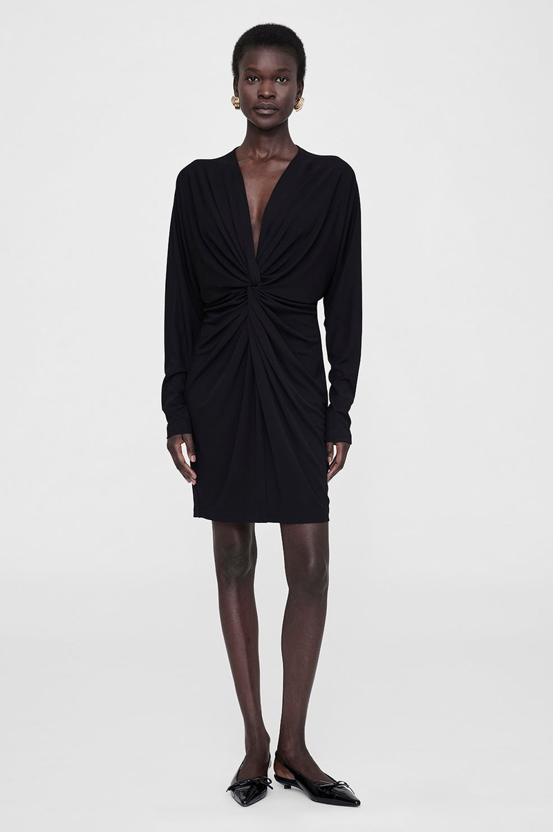 ANINE BING Mathilde Mini Dress - Black outlook