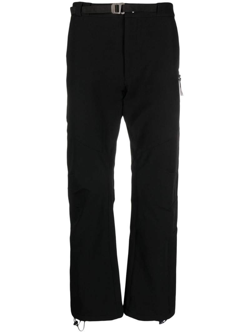 belted straight-leg trousers 1