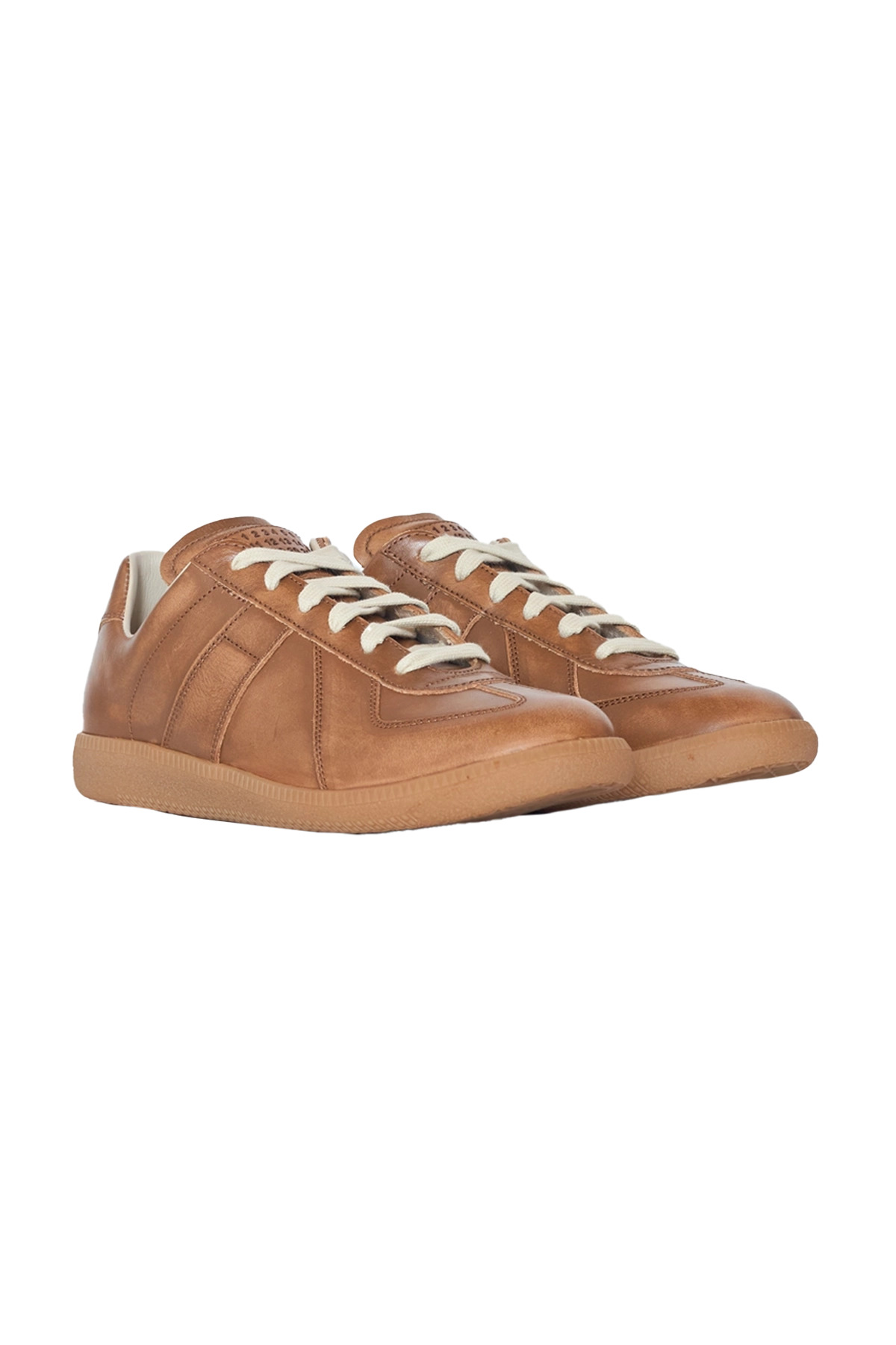 Margiela Distressed Leather Replica Sneaker Brown - 2