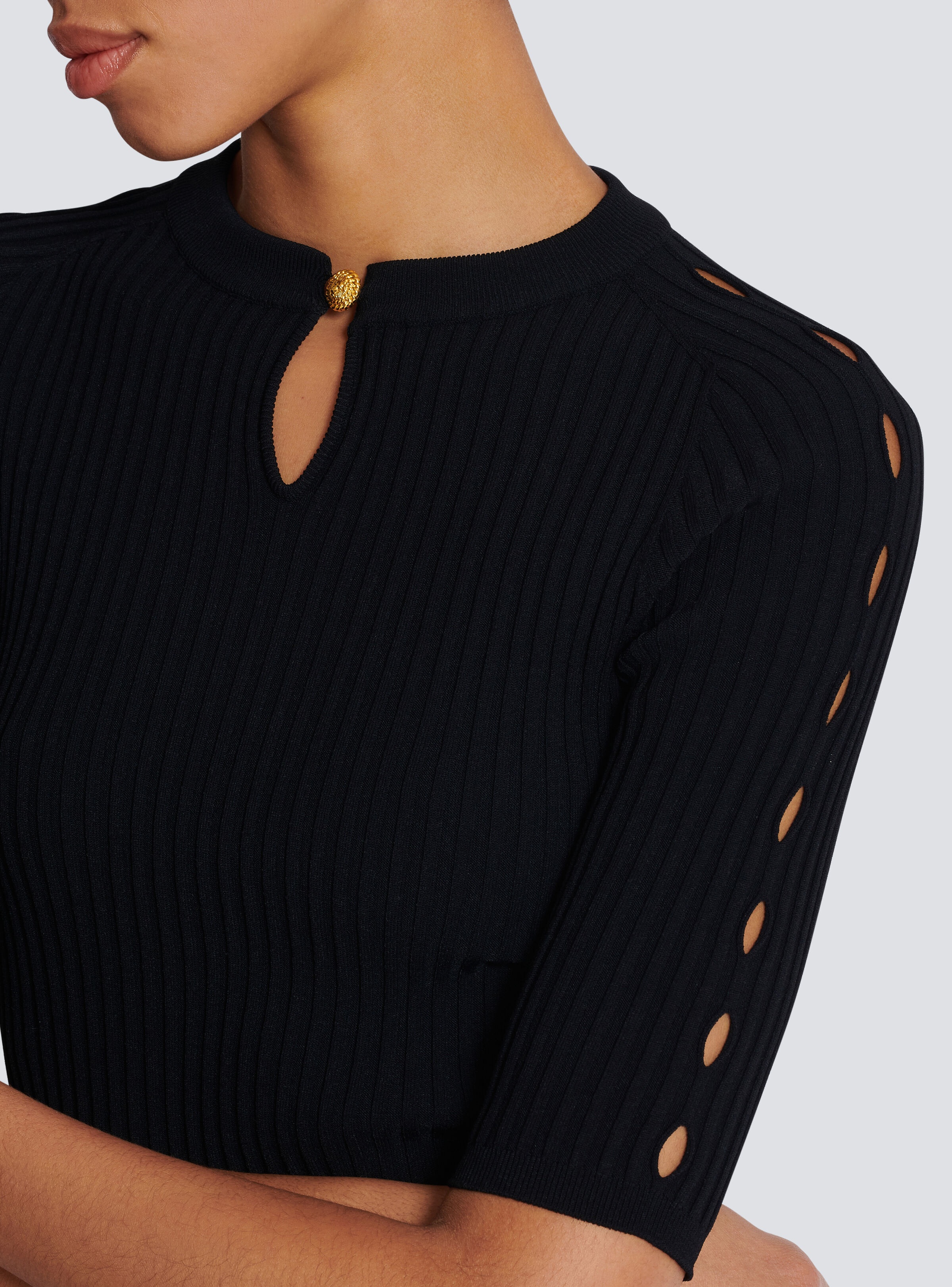 Flared knit dress - 7