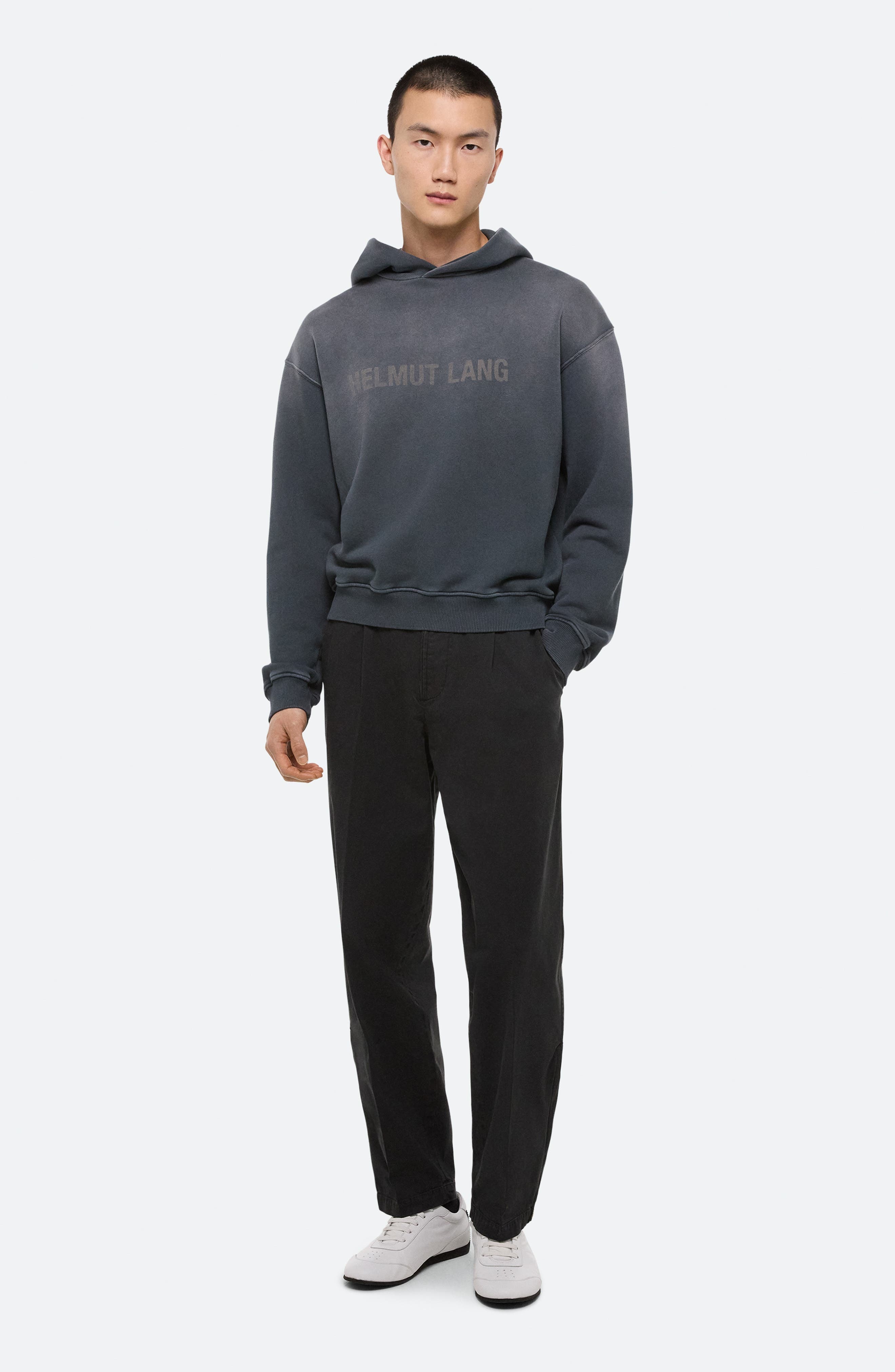Helmut Lang Lazer Studio Hoodie in Steel Grey at Nordstrom - 8