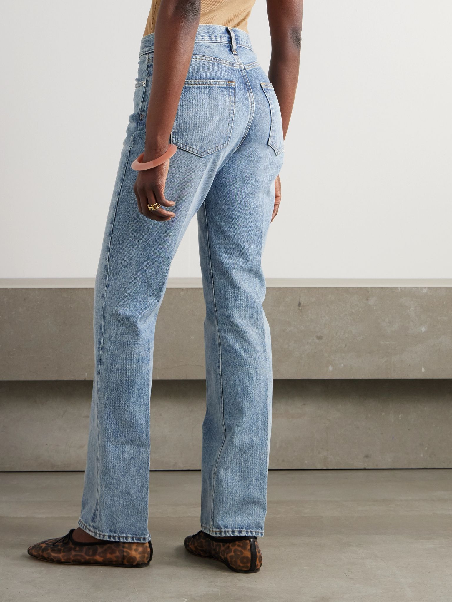 The Vertical straight-leg jeans Mid denim - 4