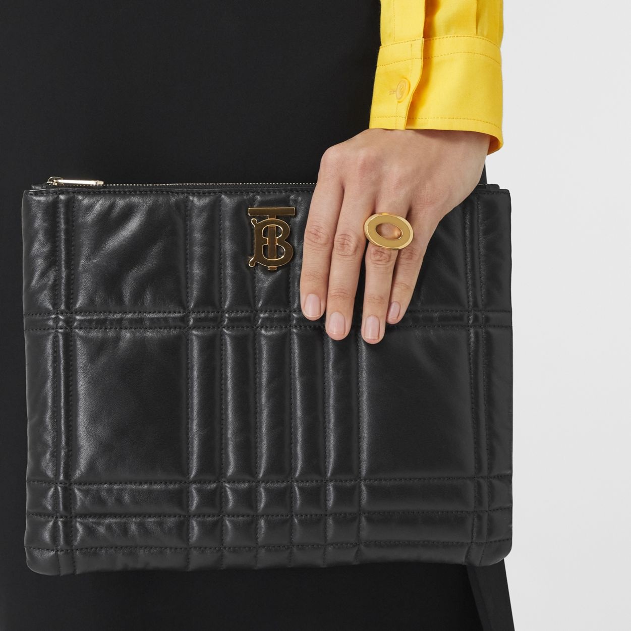 Gold-plated Cut-out Detail Ring - 3