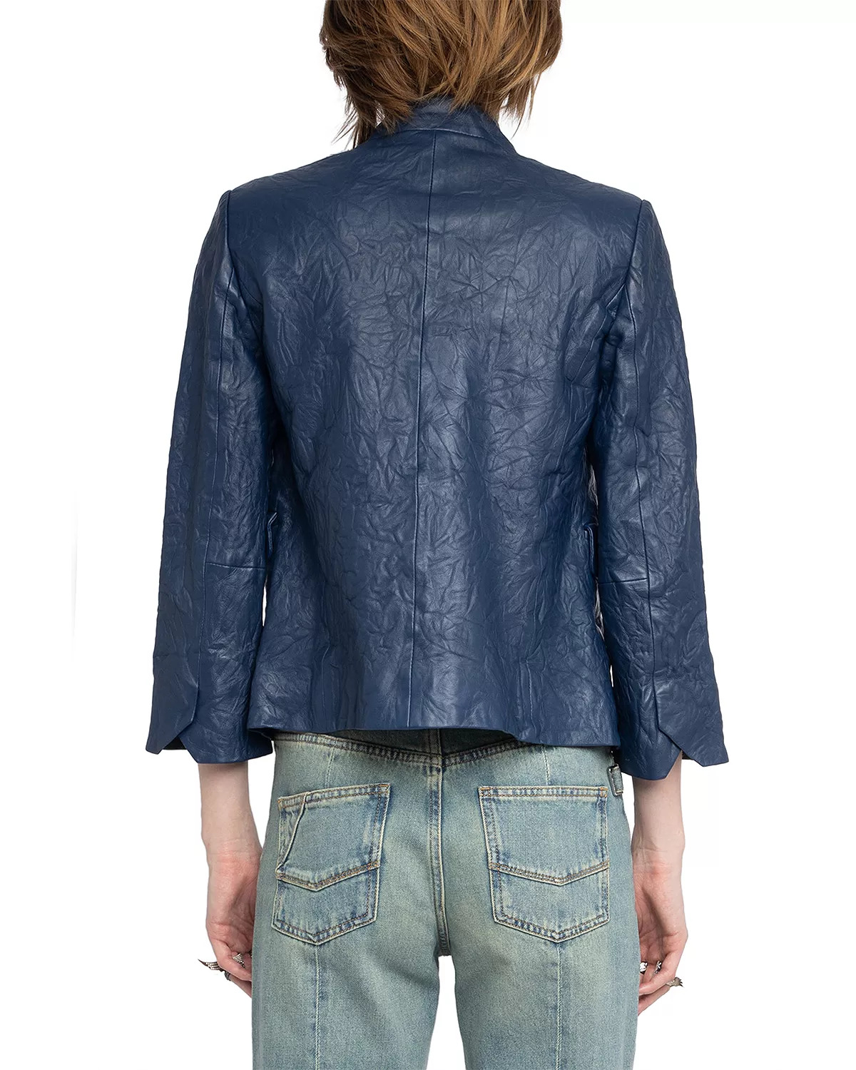 Veryn Cuir Froisse Leather Jacket - 3