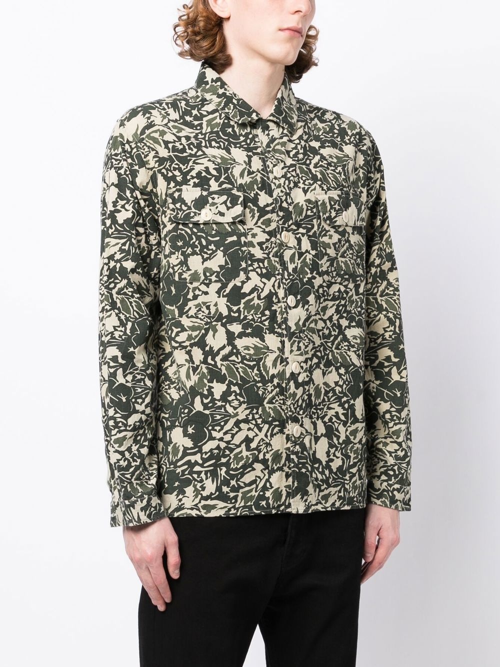 graphic-print long-sleeve shirt - 3