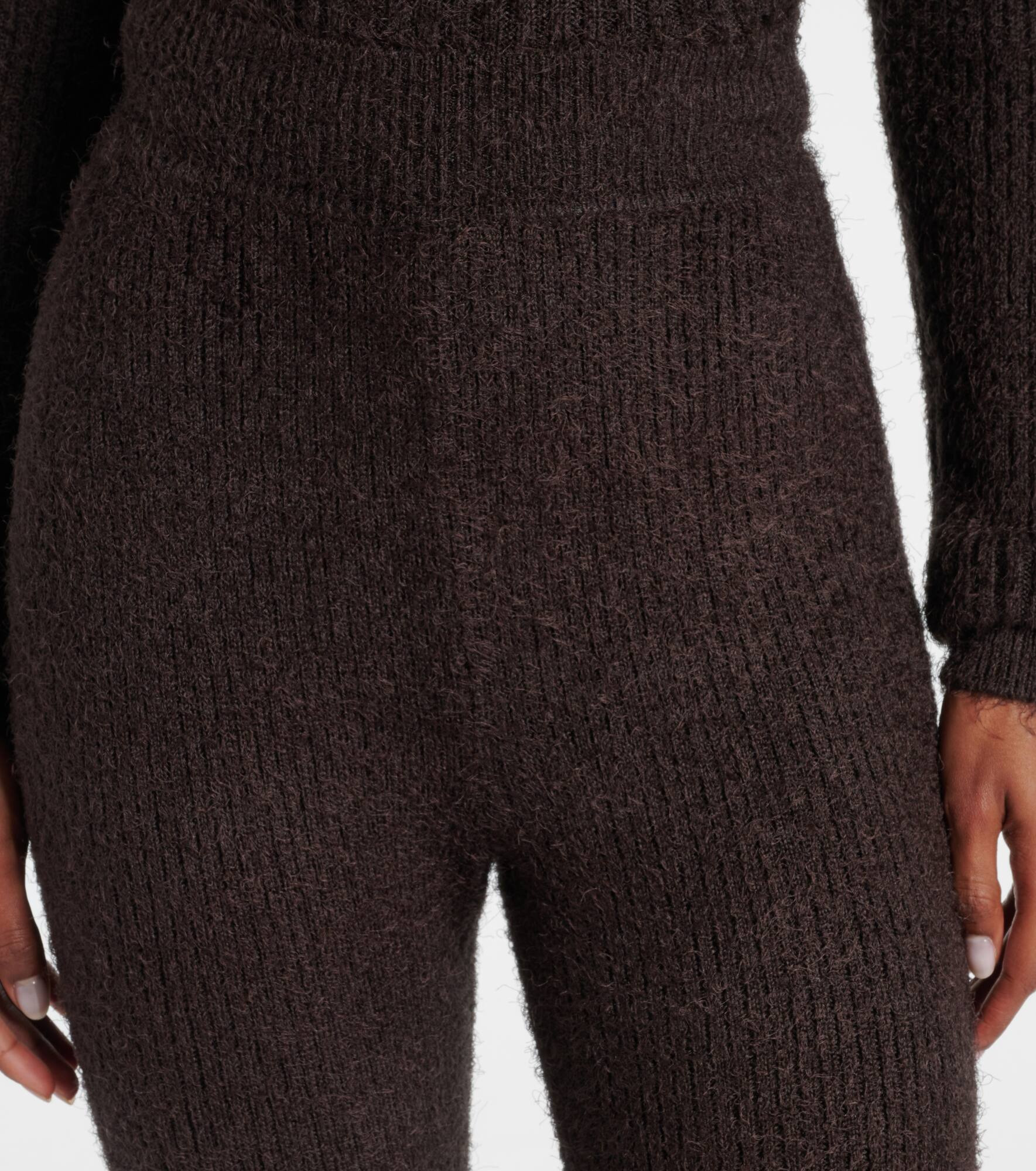 Silk and cashmere flared pants - 4