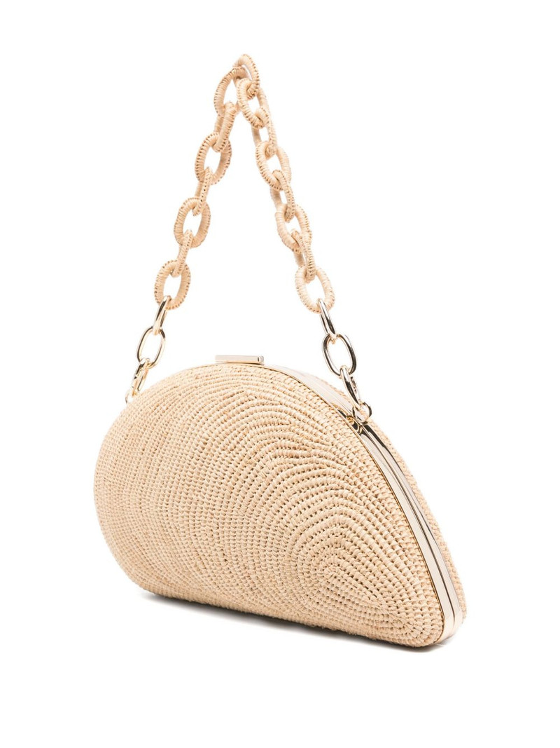 Bridget raffia chain clutch bag 3