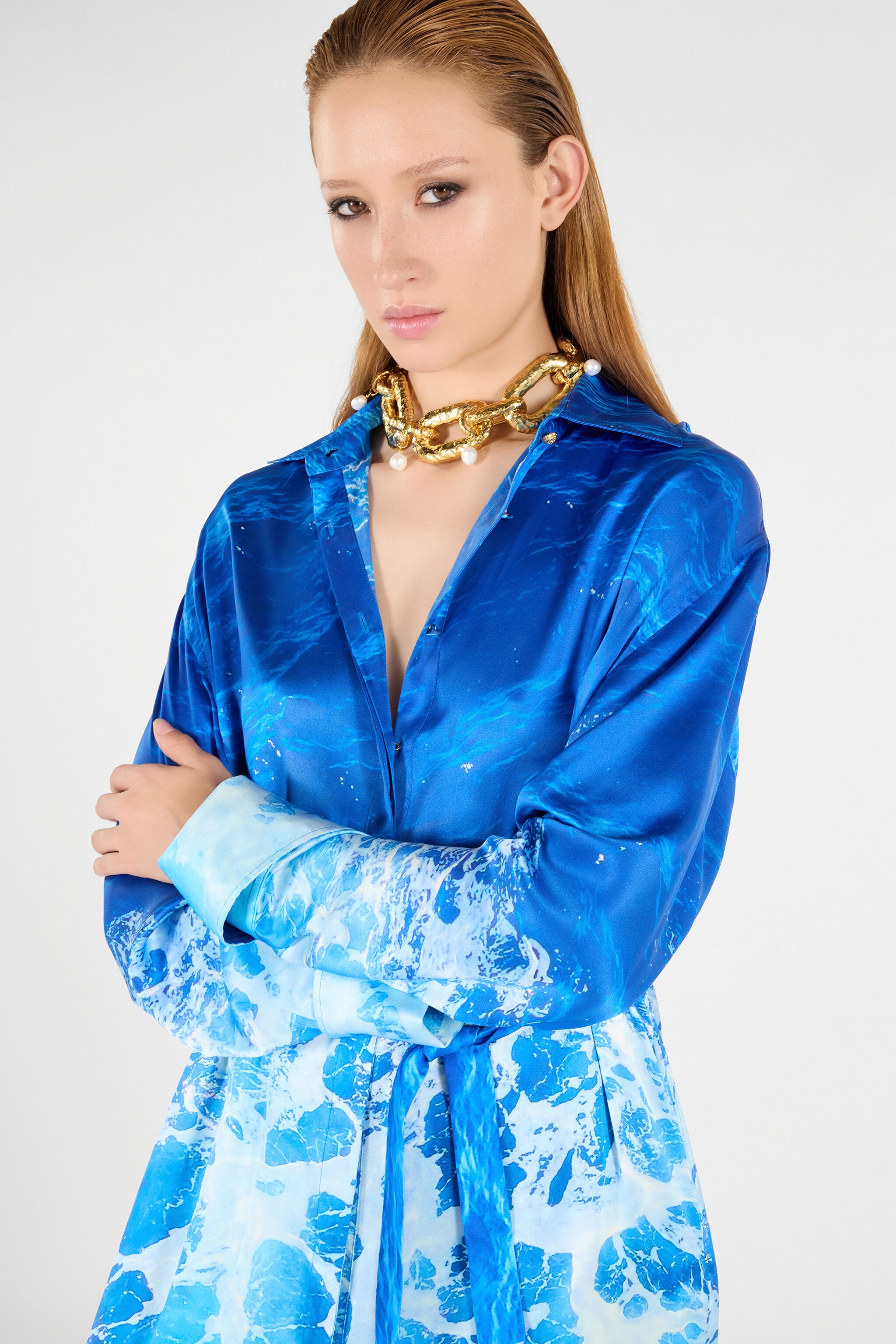 Stretto di Messina Print Dress - 7