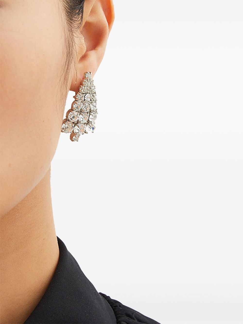 crystal-embellished earrings - 2