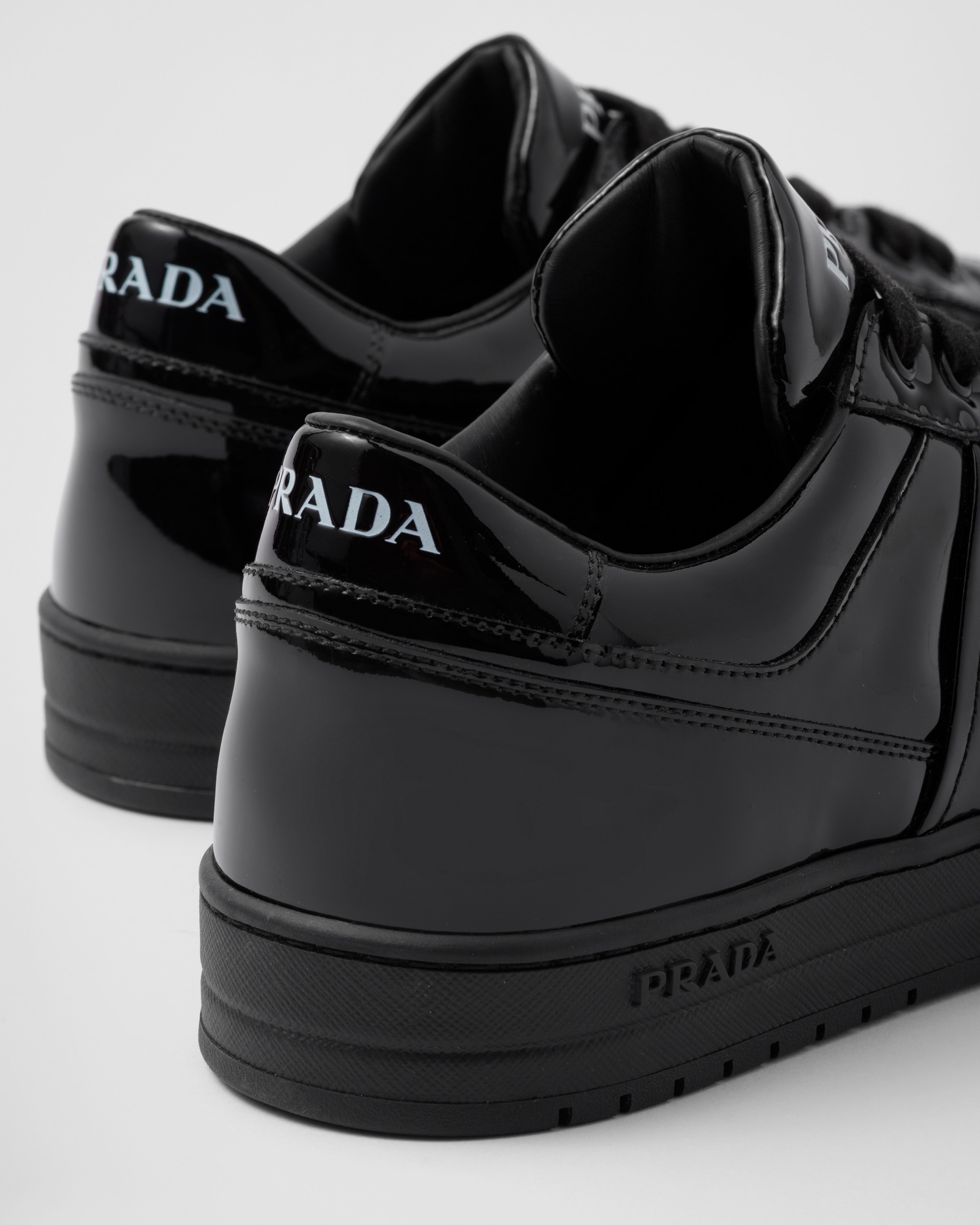 Prada Downtown patent leather sneakers | REVERSIBLE