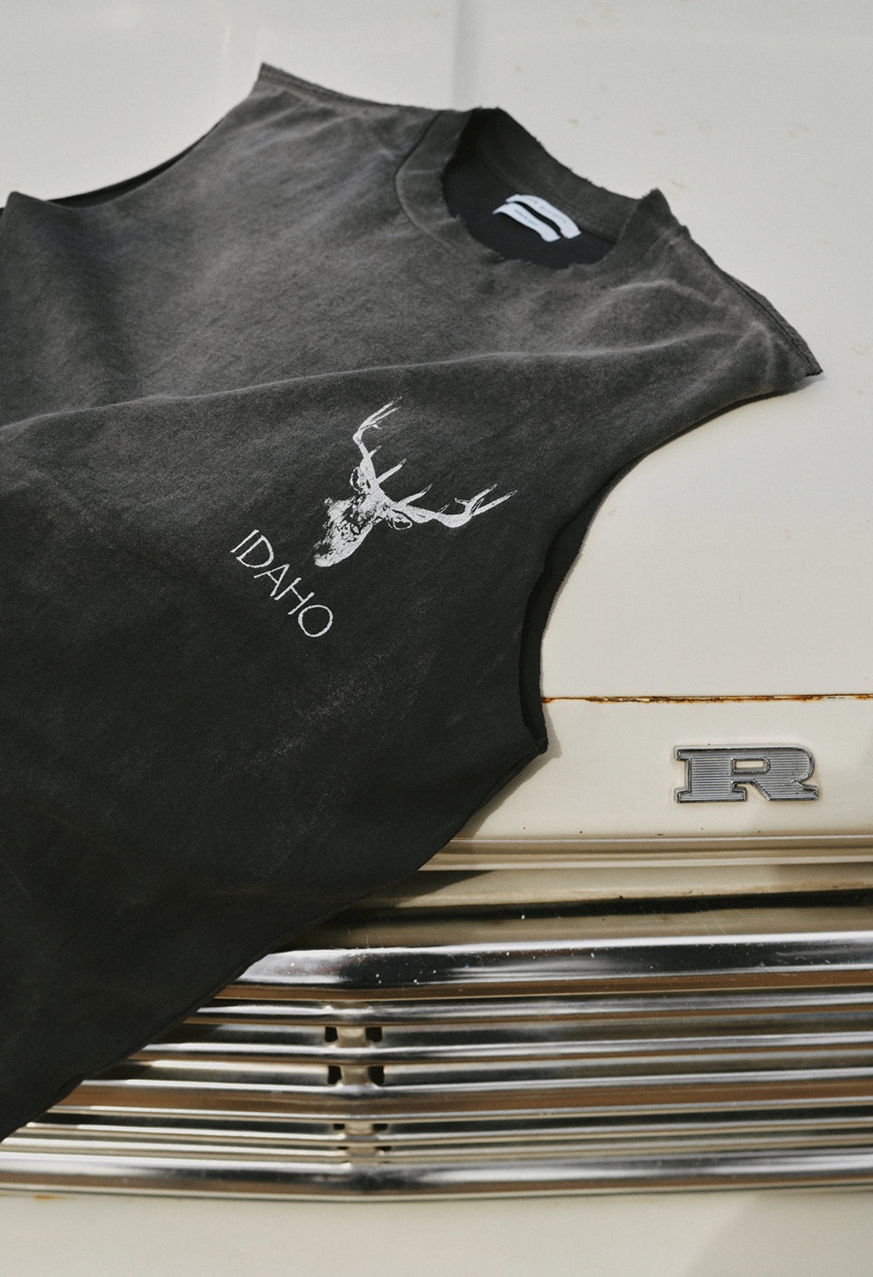 VINTAGE CUT OFF TEE - 5