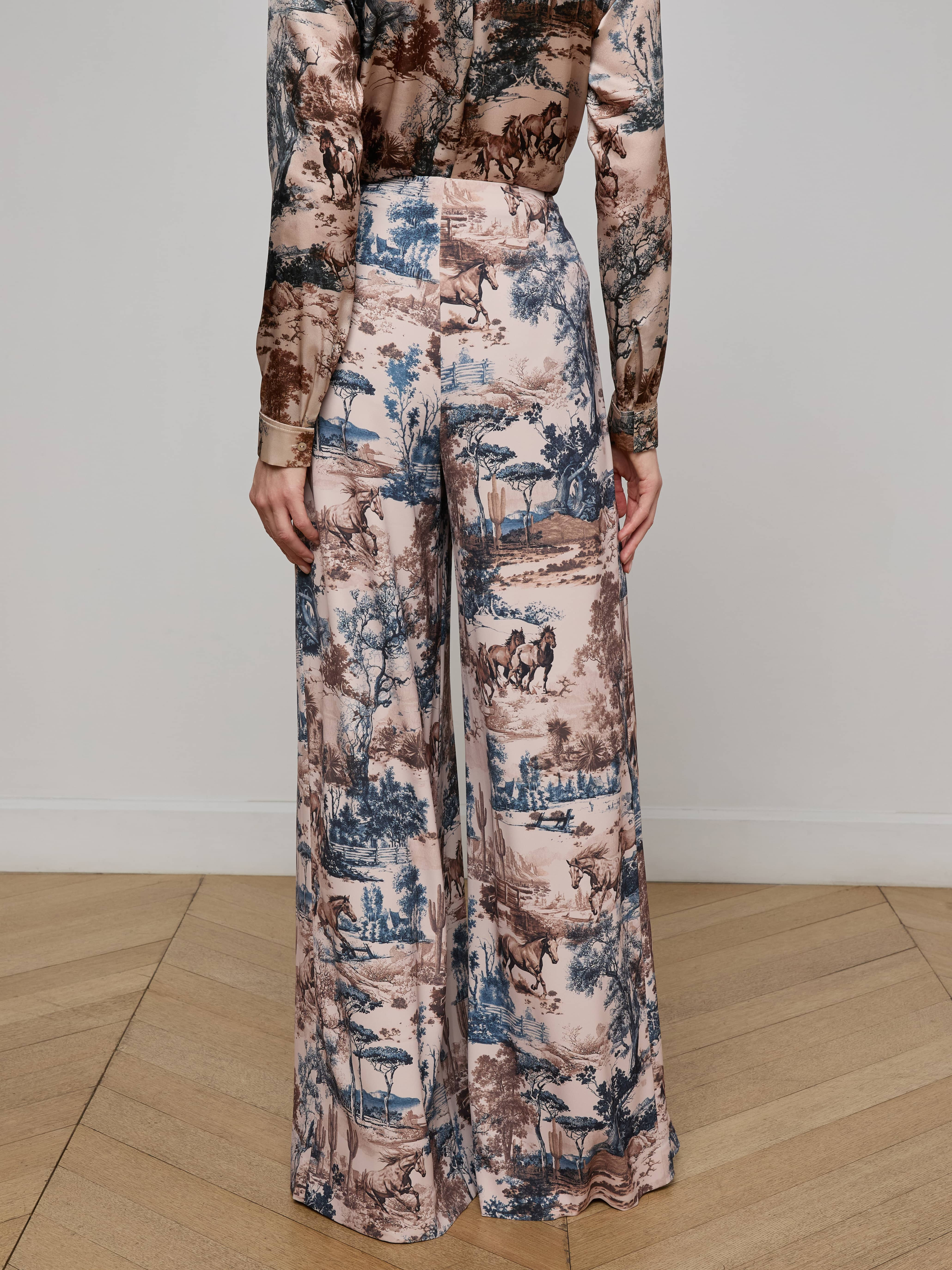Nova Pleated Wide-Leg Pant - 5