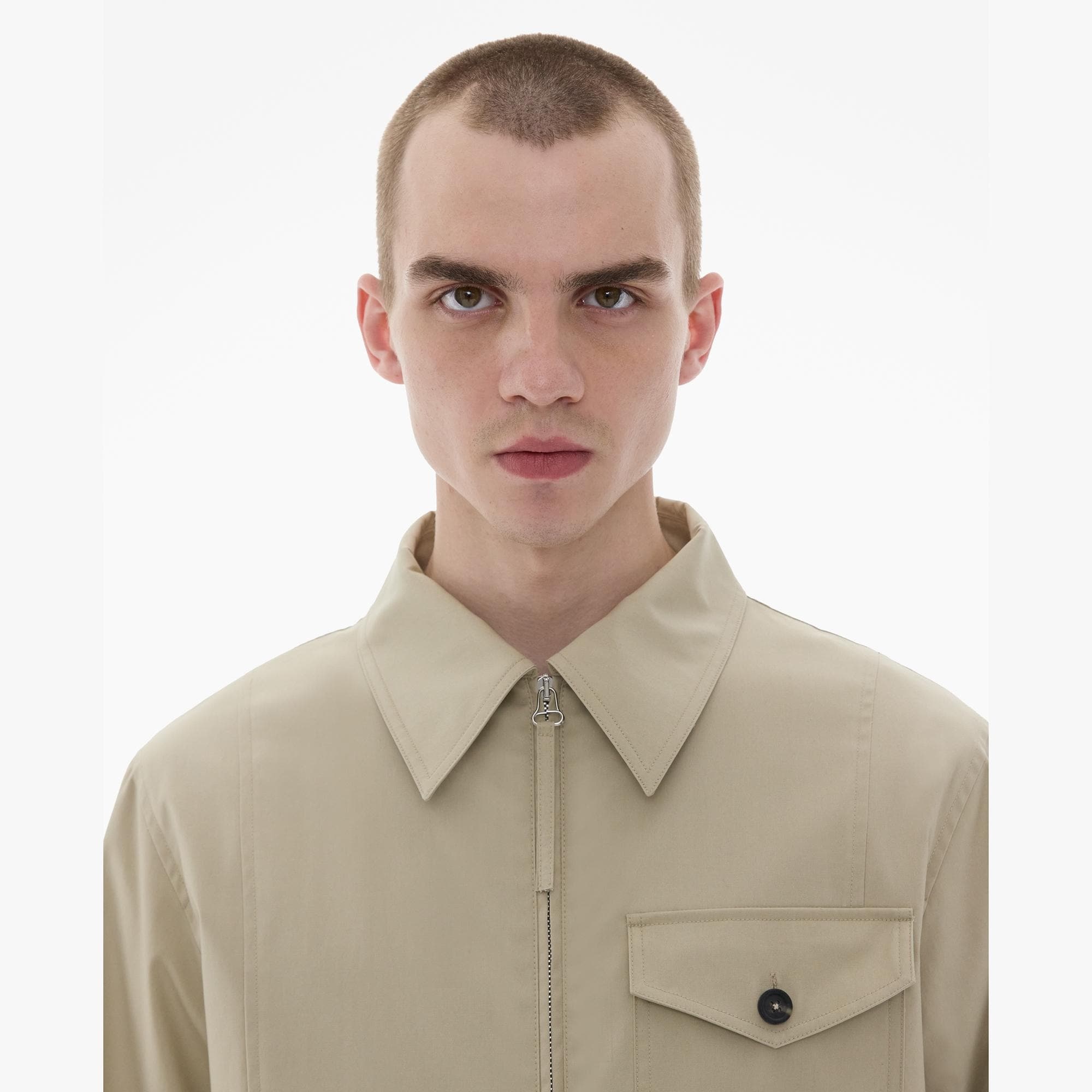 TAILORED COTTON ZIP-UP JACKET - 7
