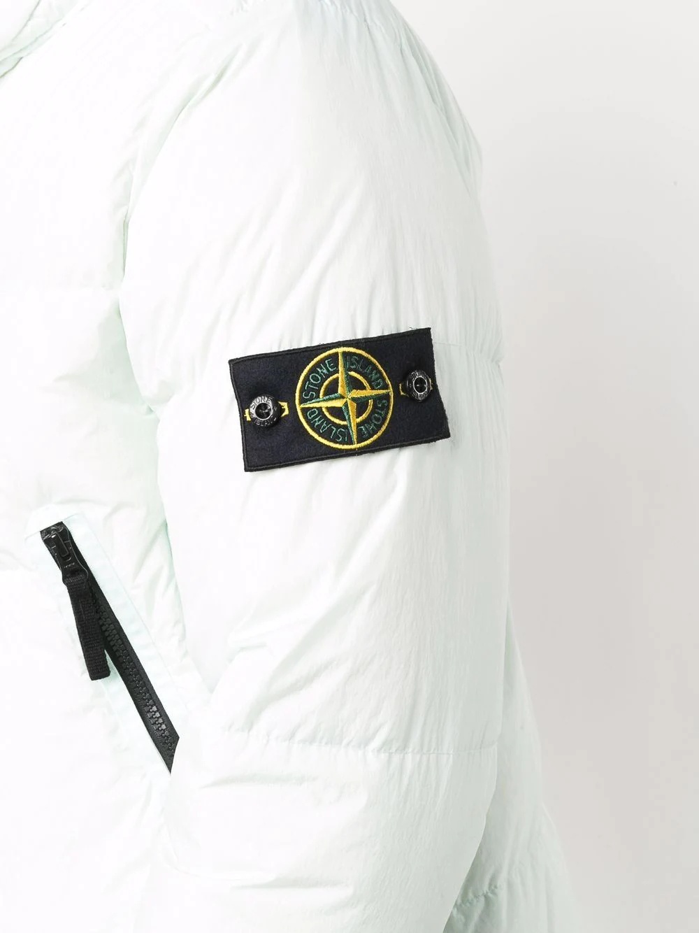 logo-patch puffer jacket - 5