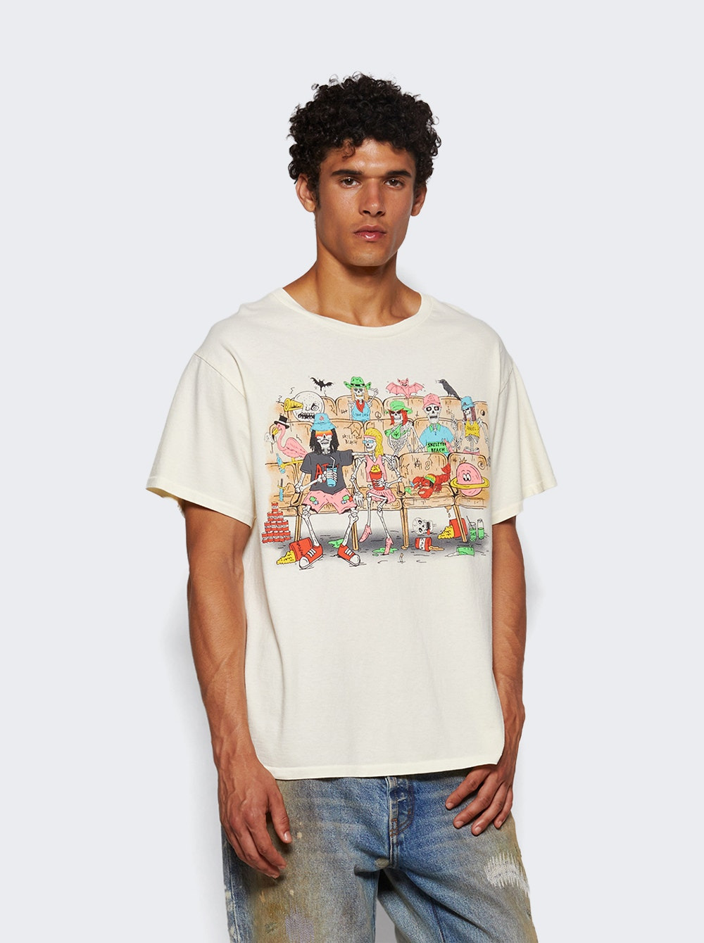 Skeleton Beach Theatre Tee Light Archival White - 2