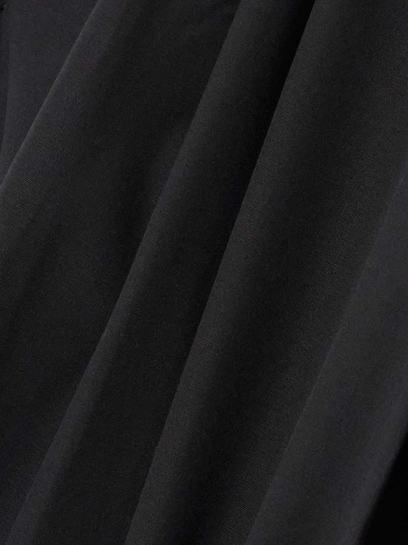 Cotton-blend poplin shirt Black - 5