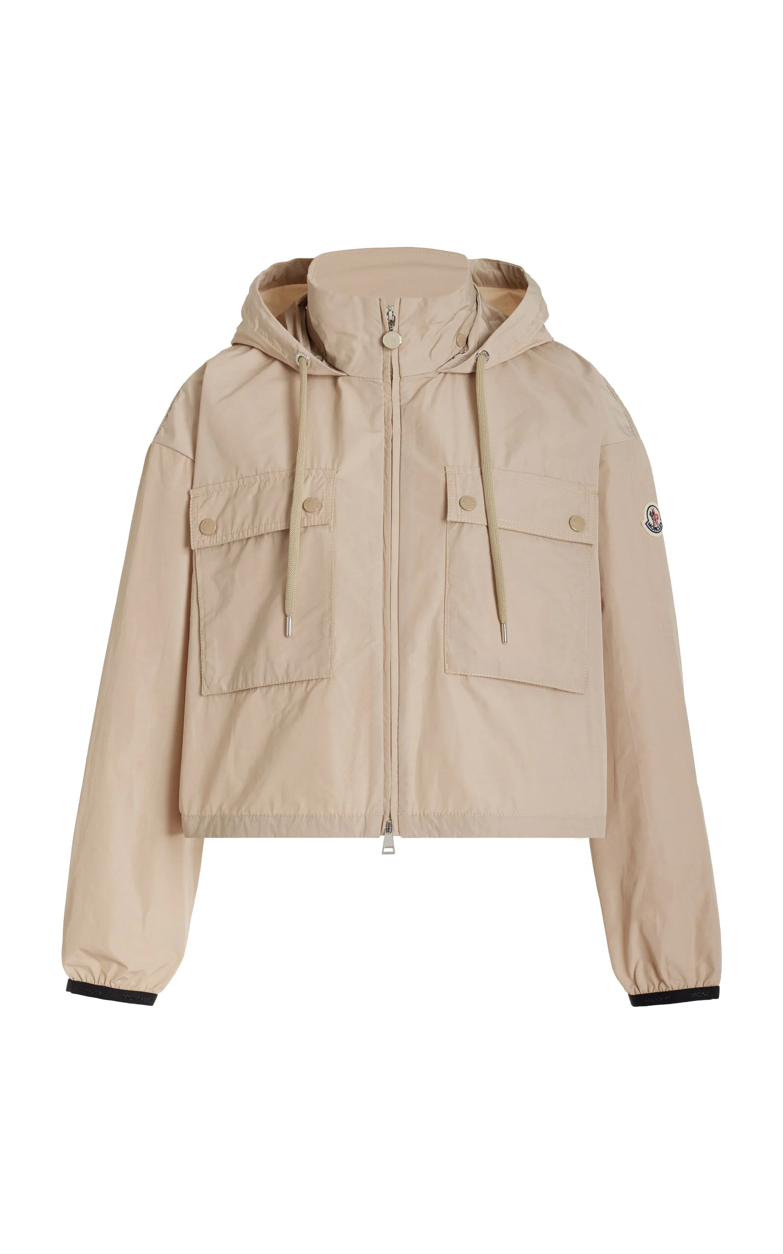 Leda Cropped Tech-Poplin Parka Jacket neutral - 1