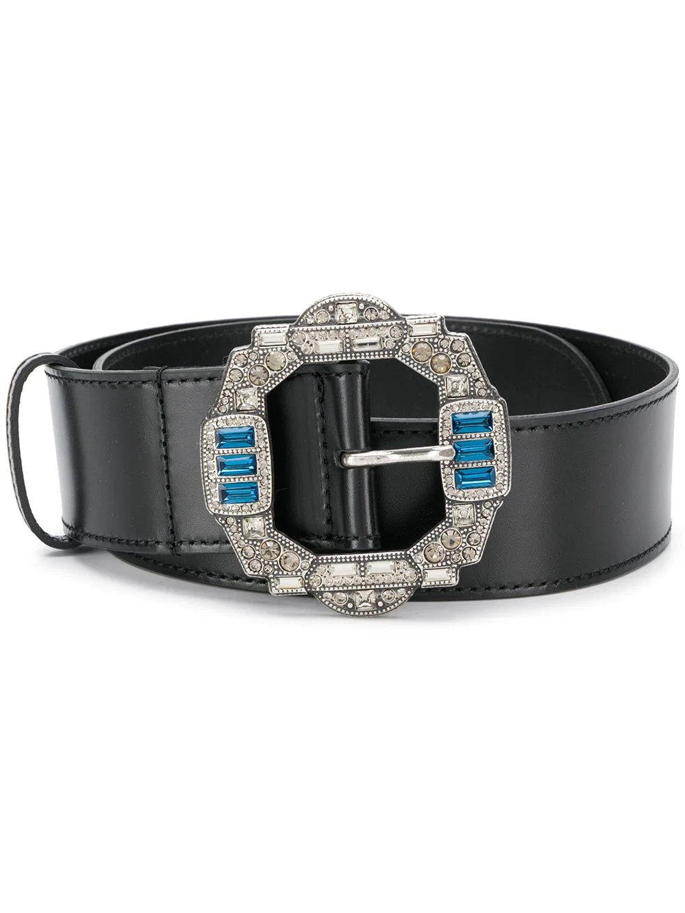 jewelled buckle belt - 1