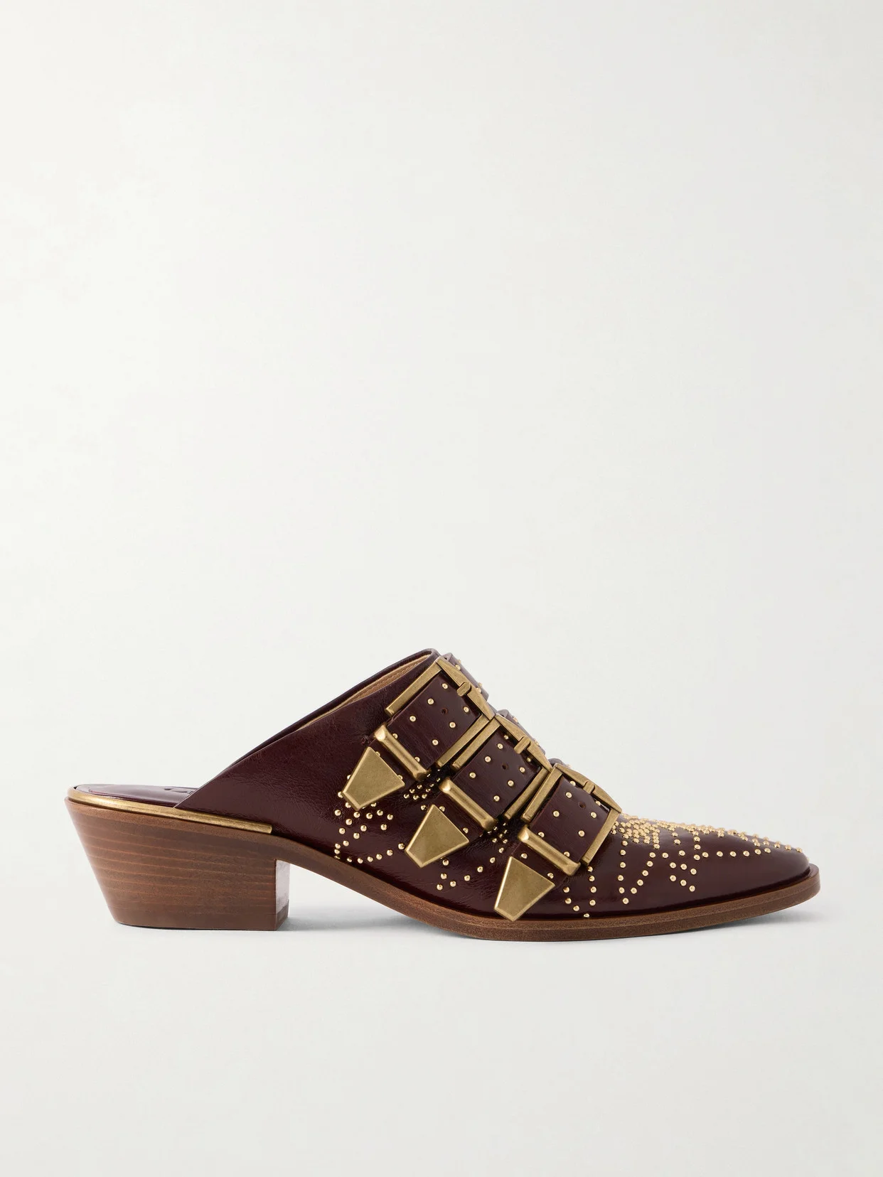 Susanna Studded Leather Mules - 1