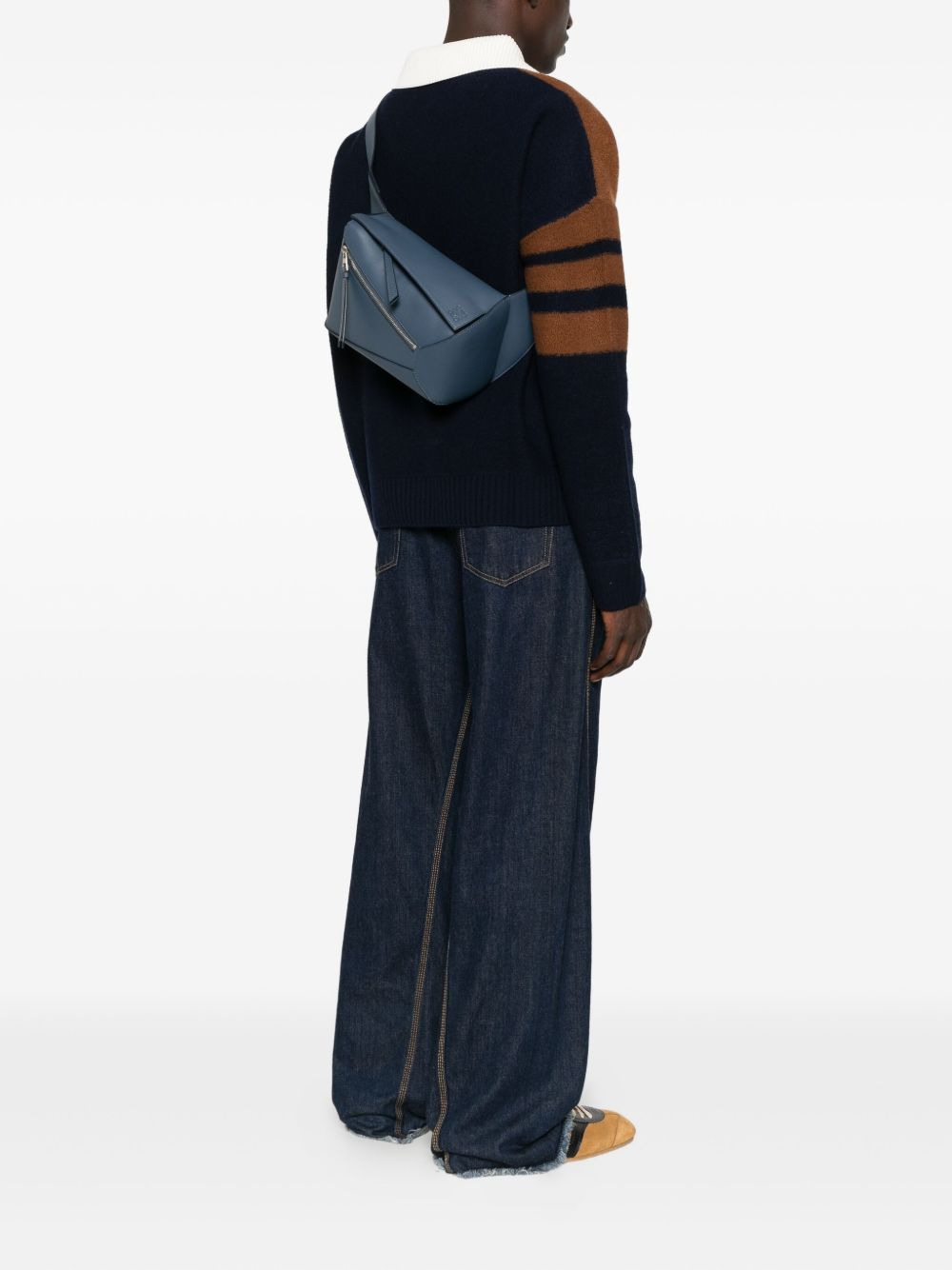 Puzzle leather belt bag - 2