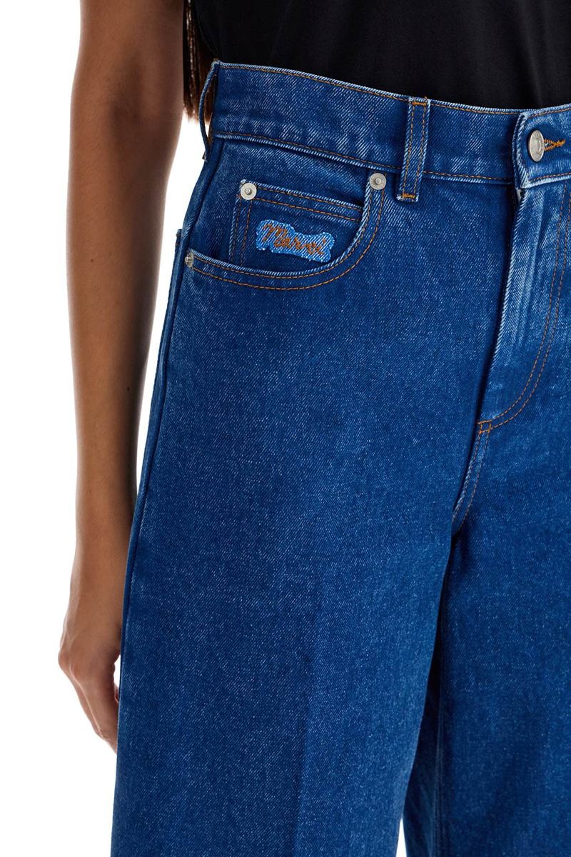 Marni Wide Flared Leg Jeans With A - 4