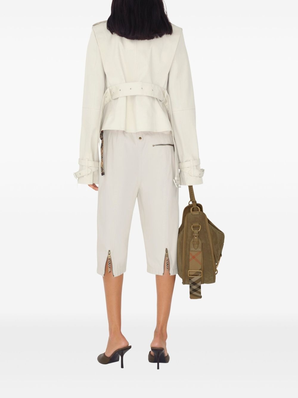 cotton trench jacket - 3