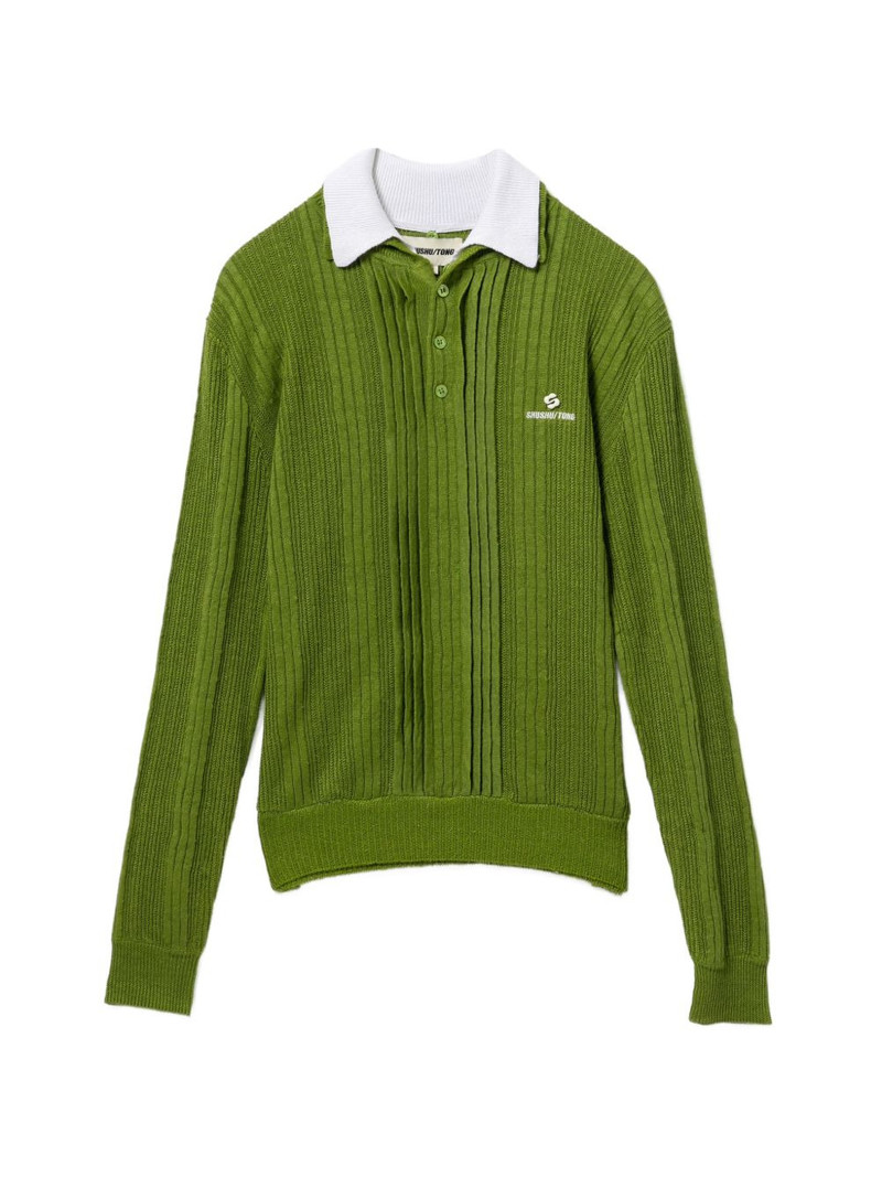 linen ribbed polo 1
