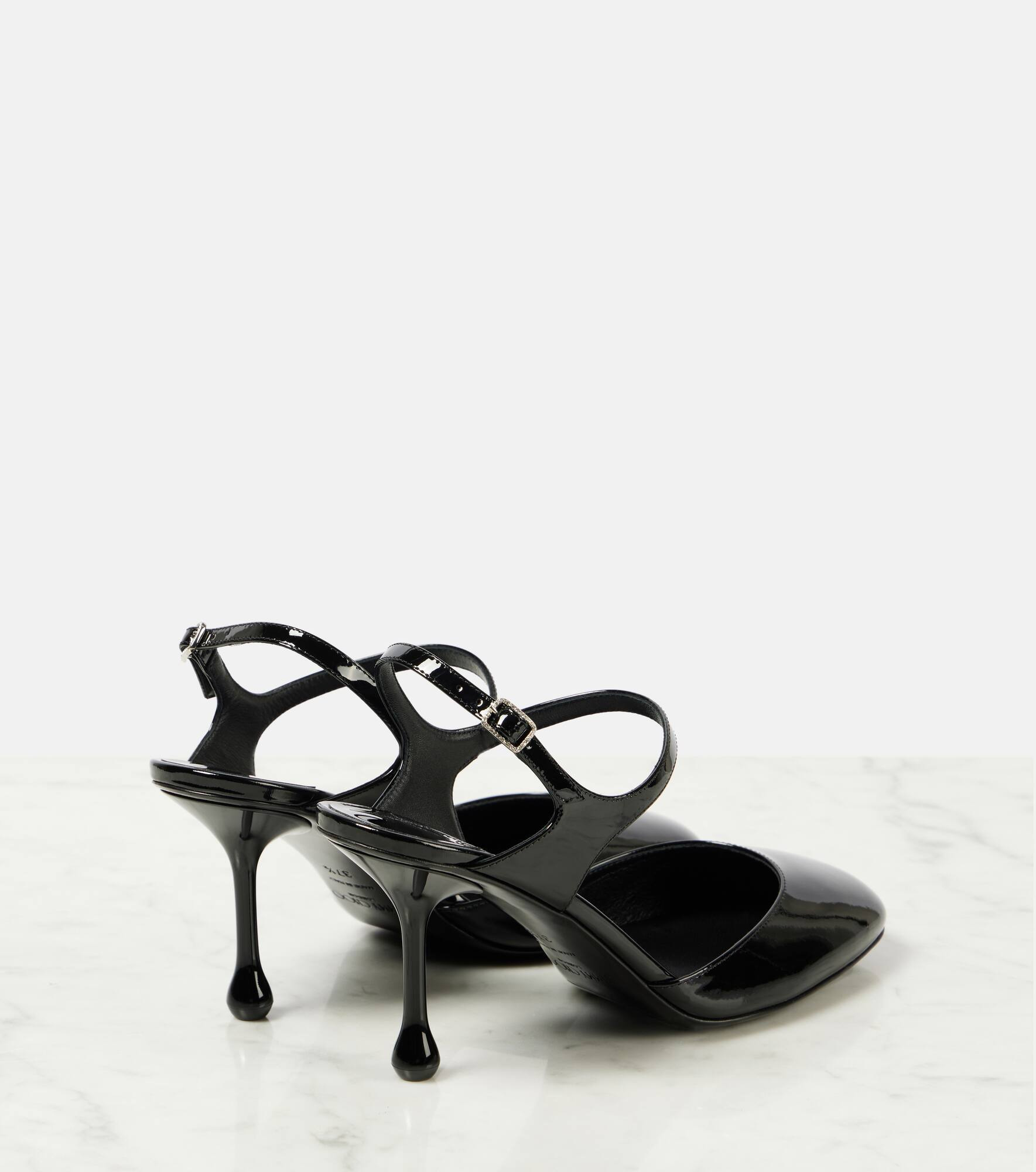 Pixie 80 patent leather slingback pumps - 2