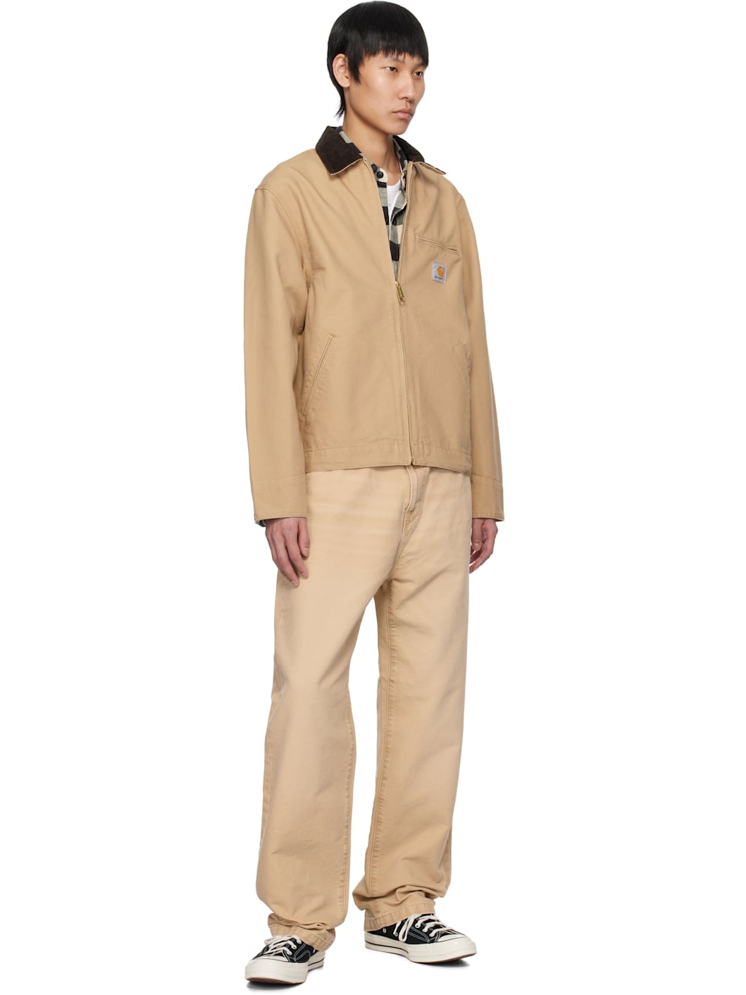 Beige Landon Canvas Trousers - 4