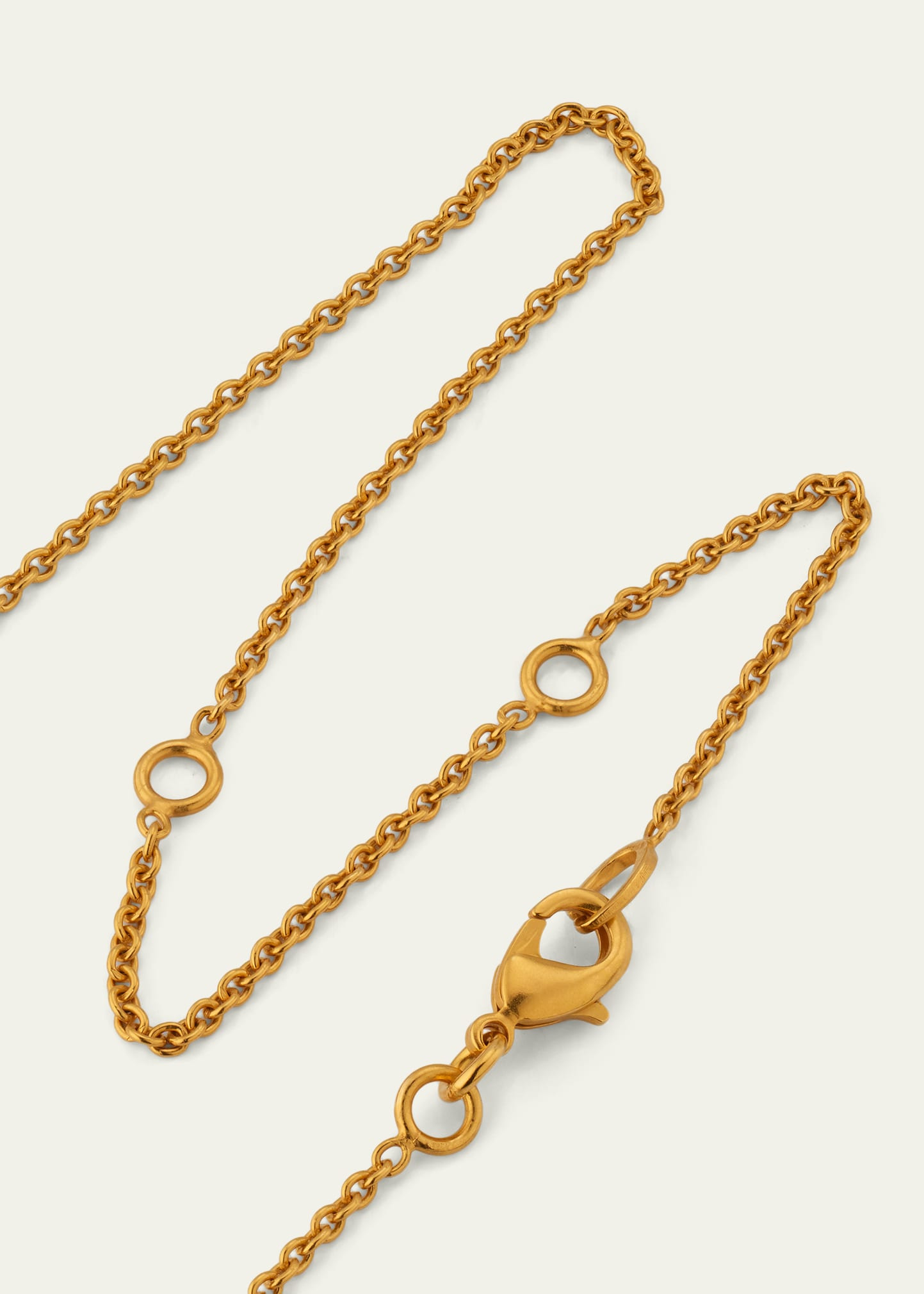 Rectangular Crystal Pendant Necklace - 4