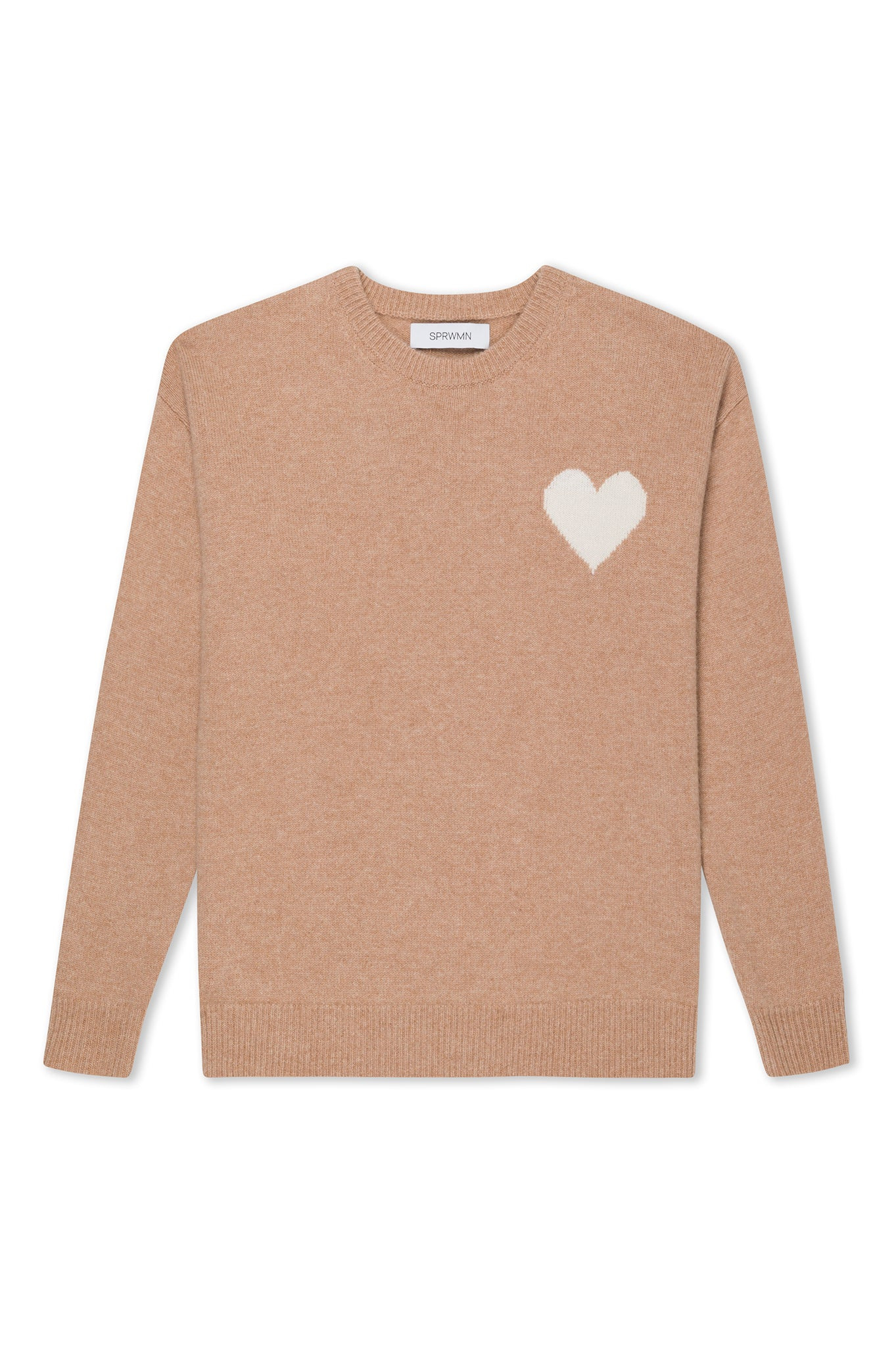 ALMONDINE CASHMERE HEART LOGO SWEATSHIRT - 6