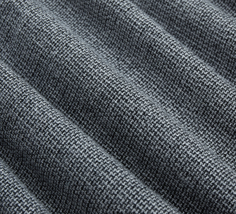 Loop Collar Shirt - Black Marled 5