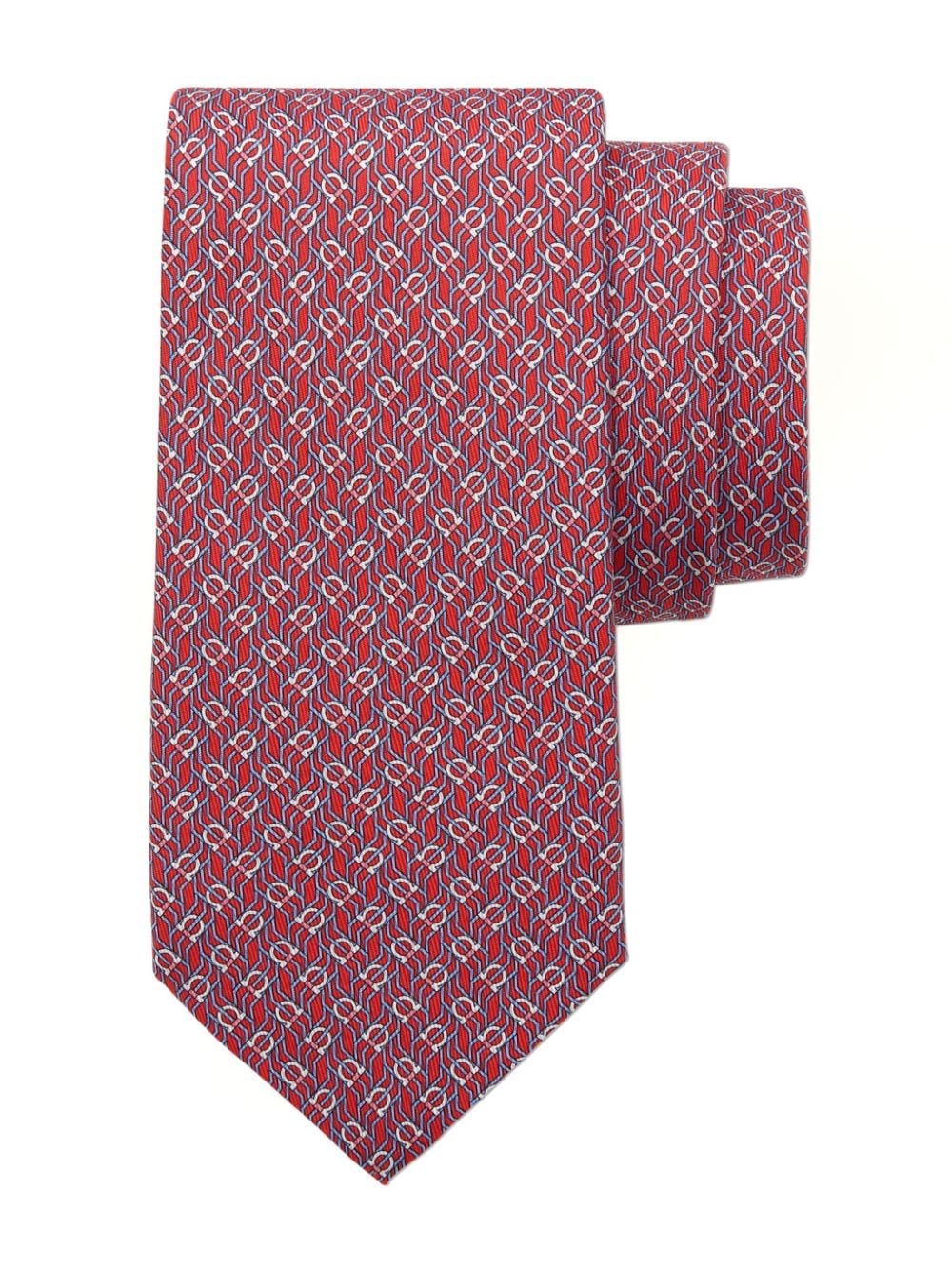 tetris-print silk tie - 2