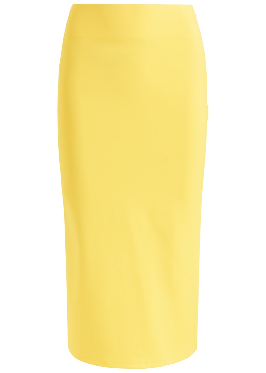 Jacquemus La Jupe Salier Draped Jersey Midi Skirt - 1