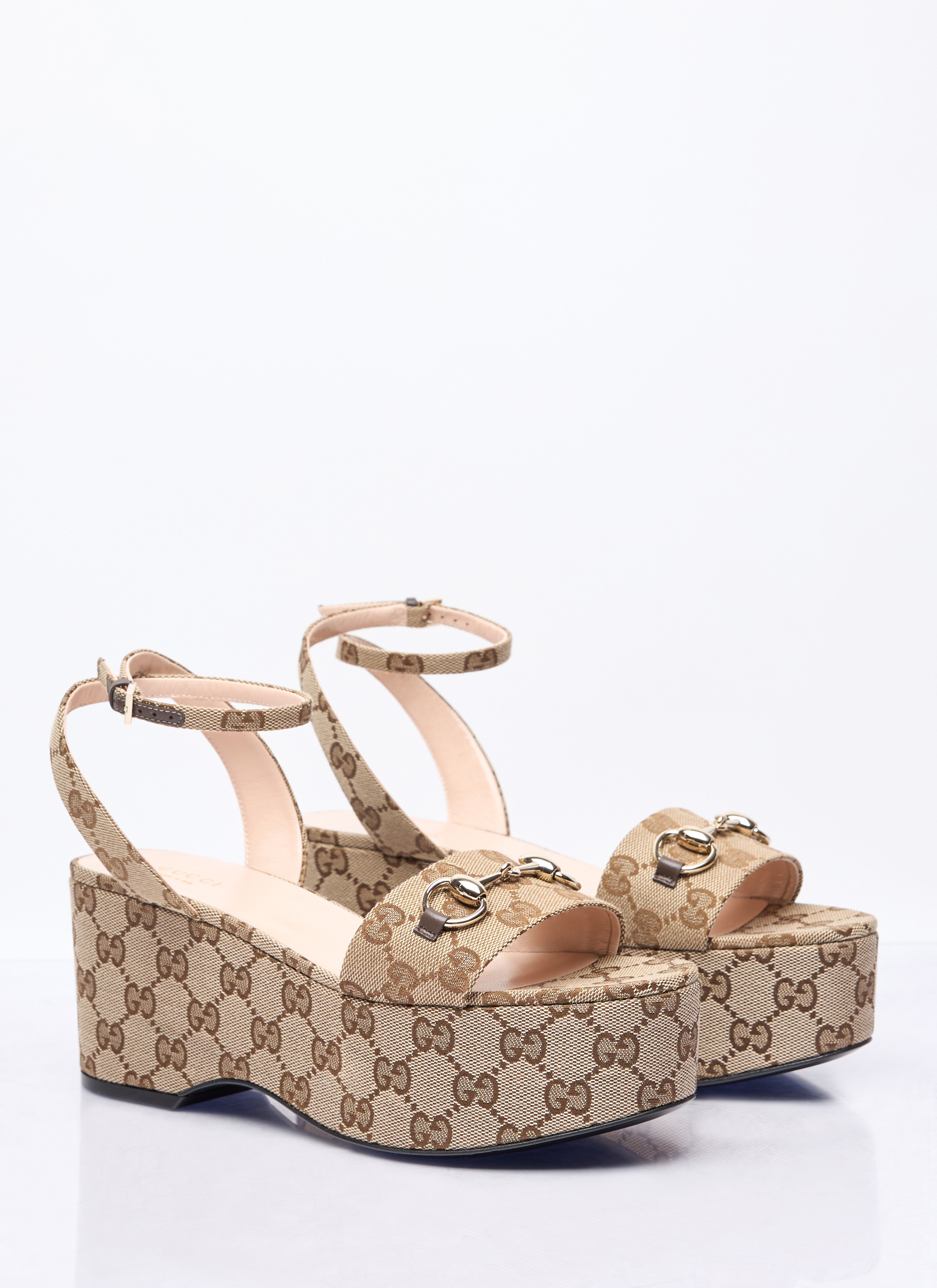 Horsebit Flatform Sandals - 3