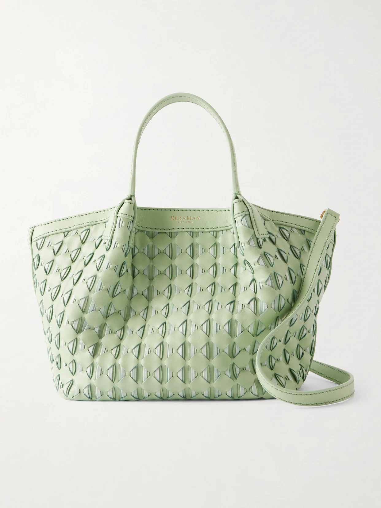 Secret Mini Woven Leather Shoulder Bag - 1