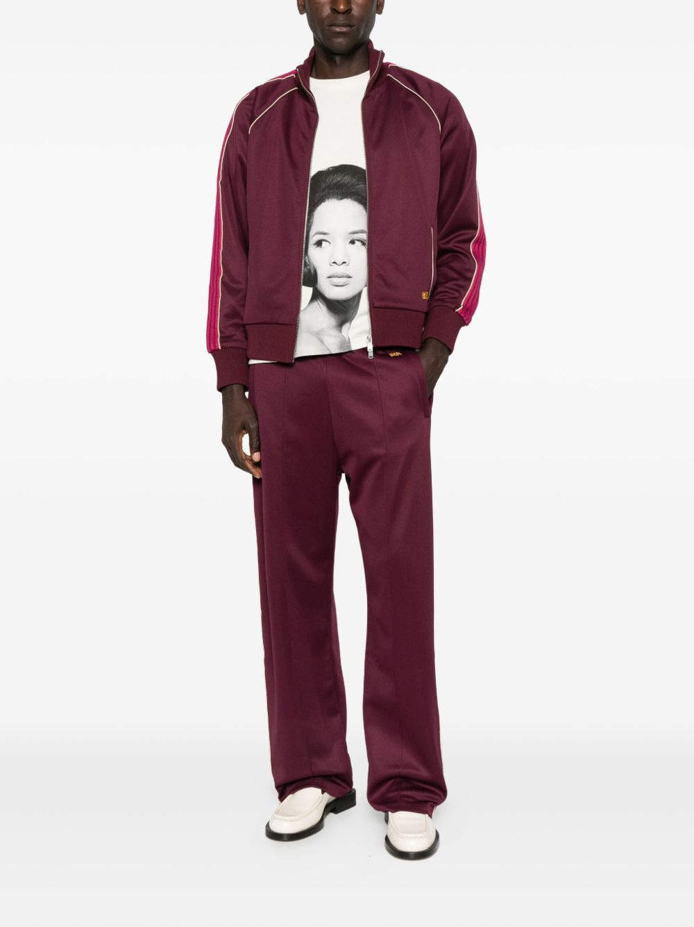 side-stripe track pants - 2