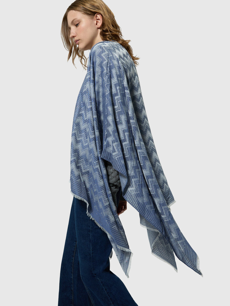 Viscose and modal-blend cape 4