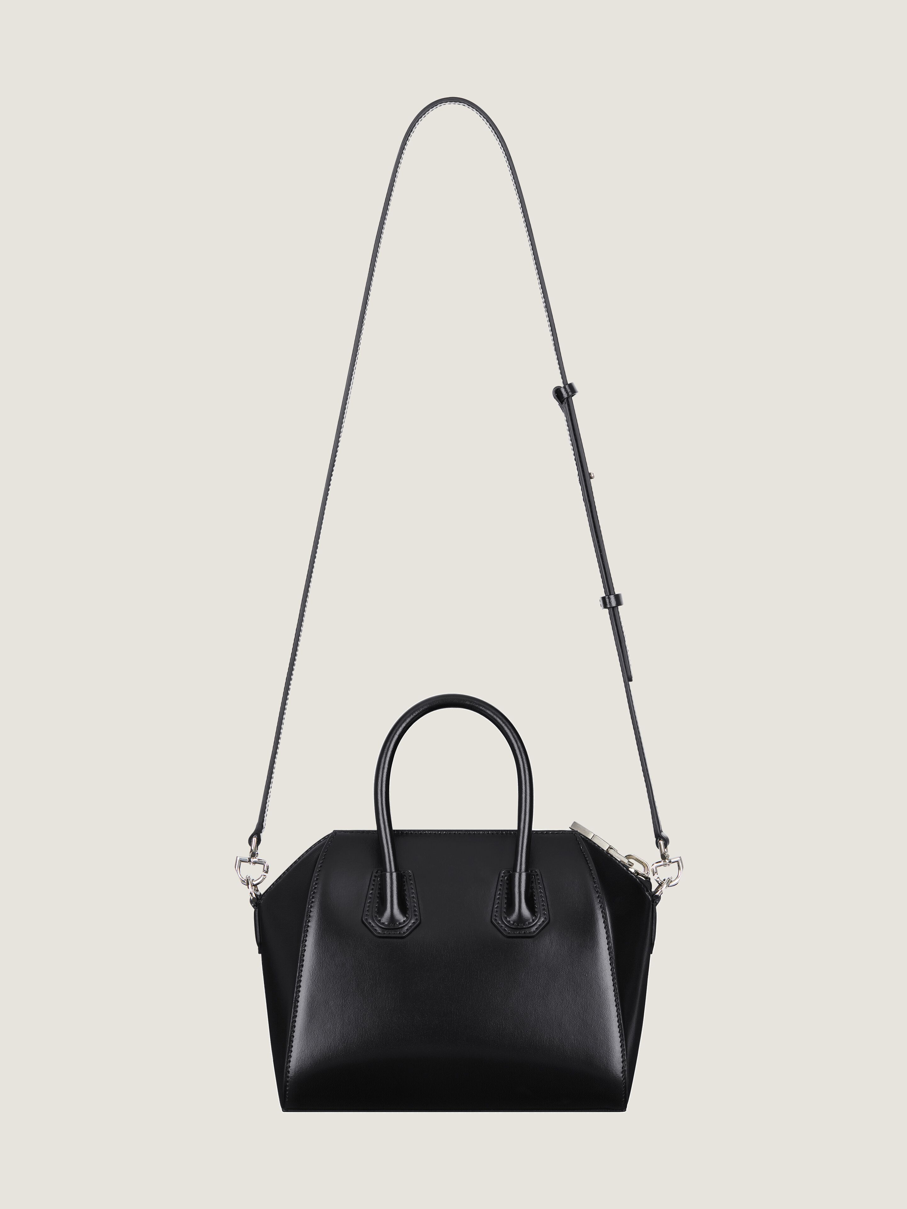 MINI ANTIGONA BAG IN BOX LEATHER - 4