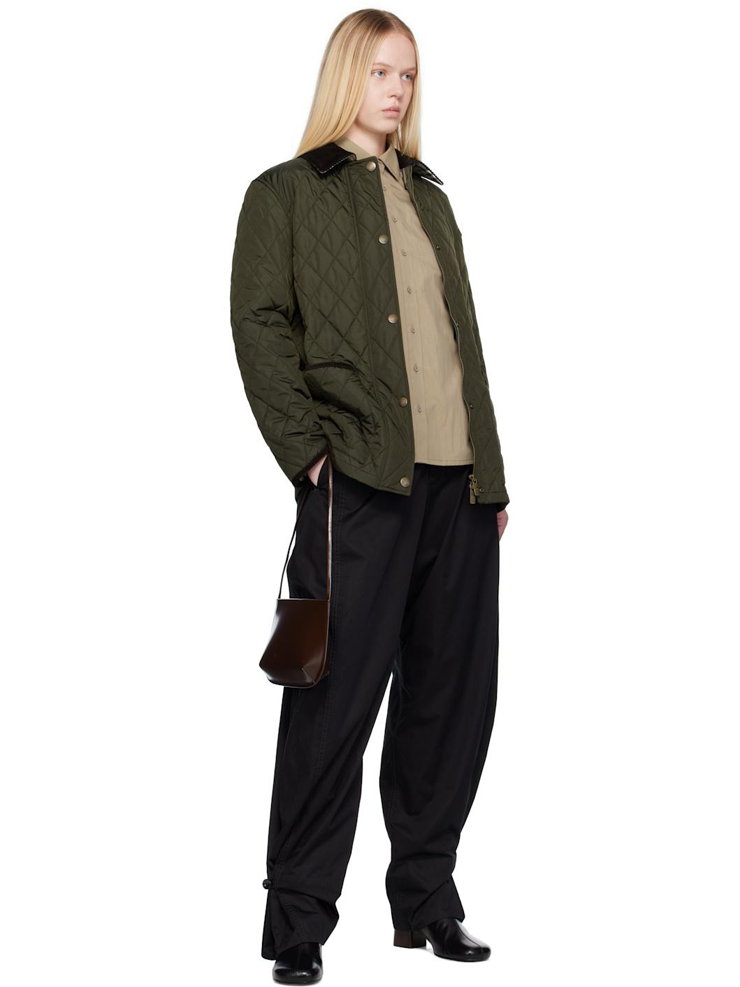 Green Broadway Quilted Nylon Jacket - 4