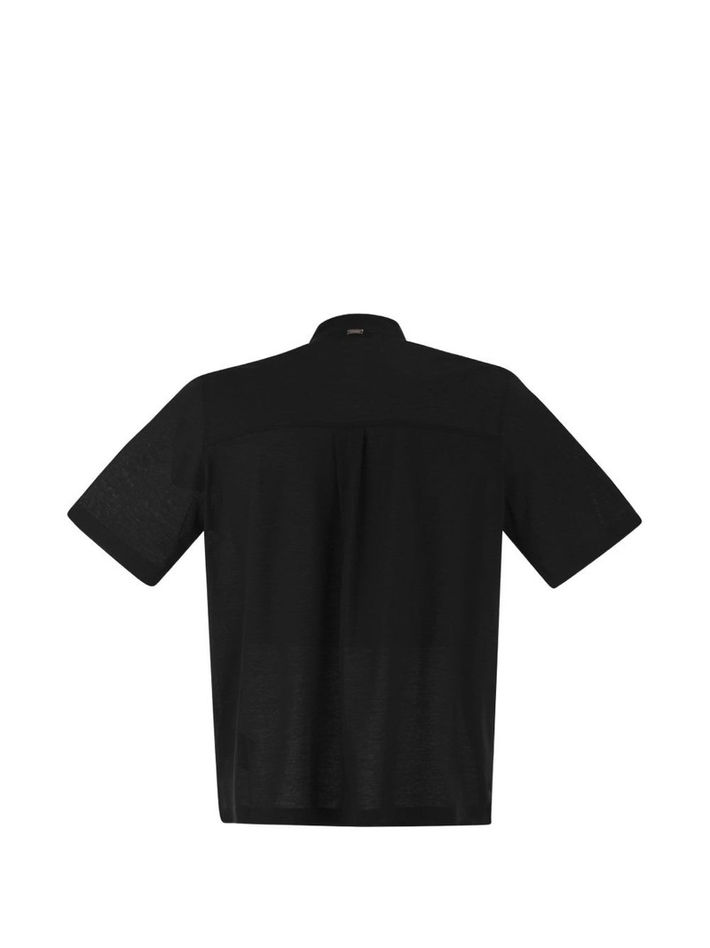 Herno standing-collar polo shirt outlook