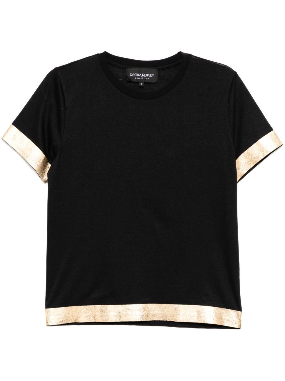 foil-hem T-shirt - 1