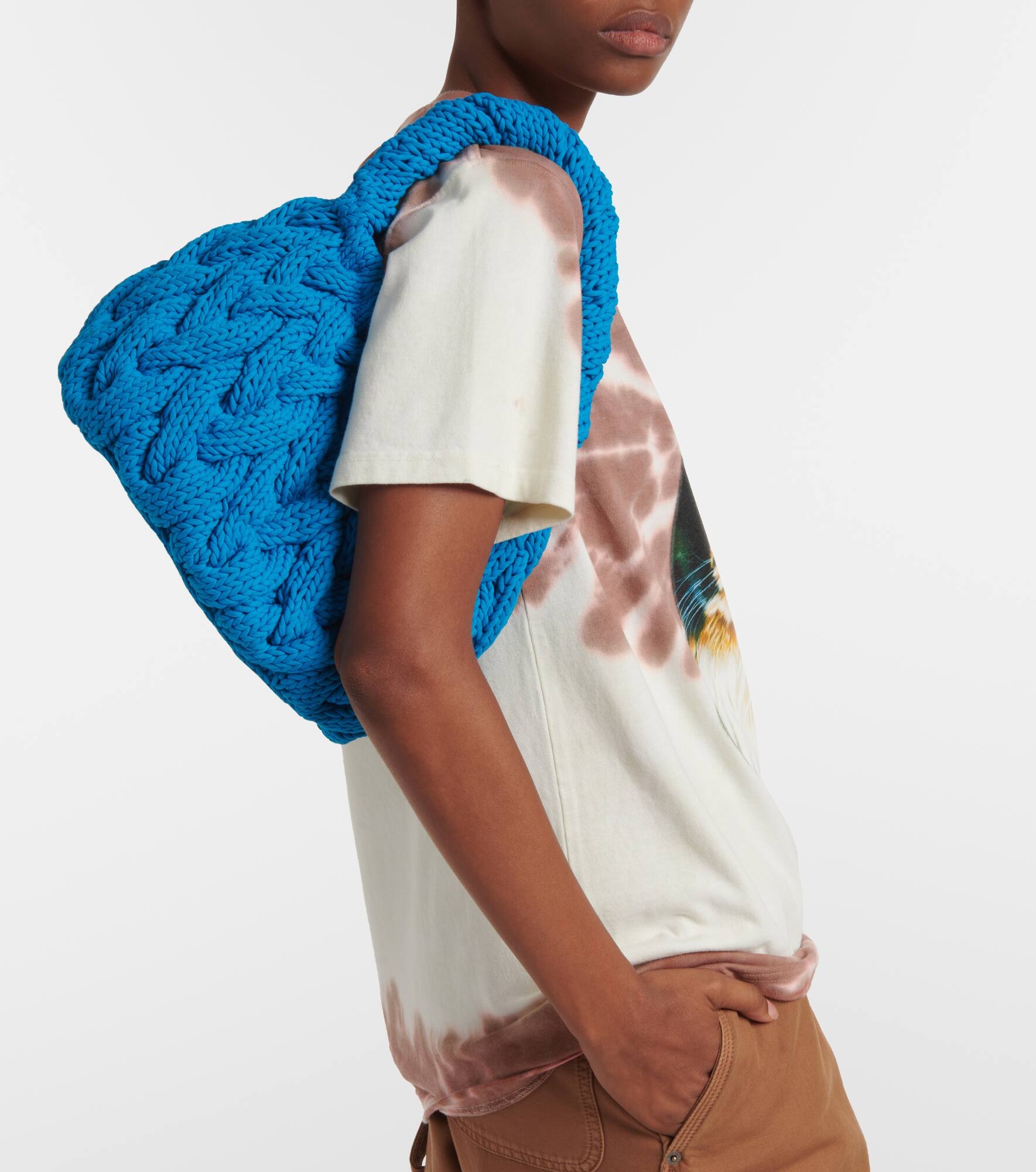 Cable-knit tote bag - 2