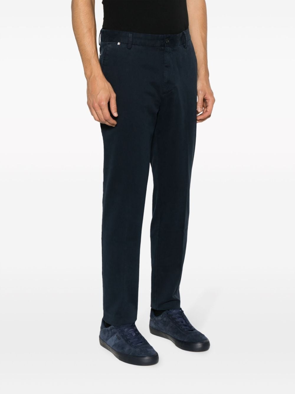 tapered cotton trousers - 3