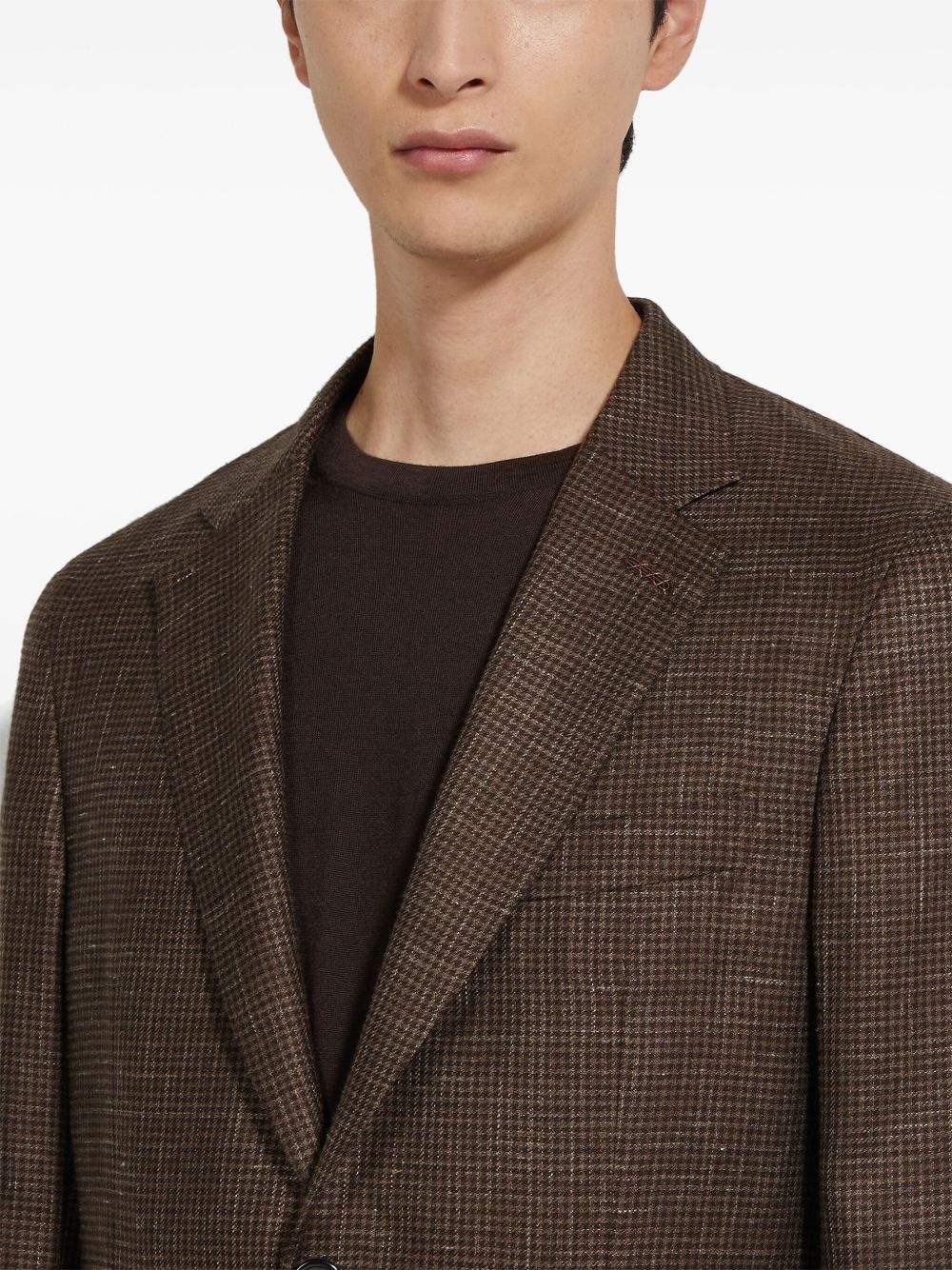 houndstooth blazer - 5