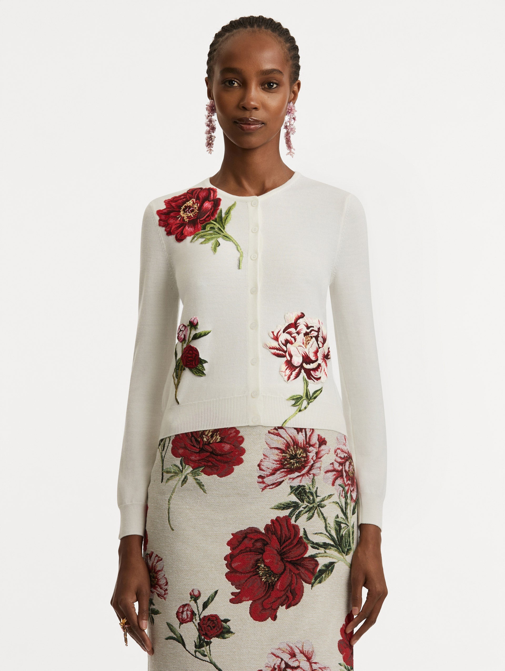 PEONY THREADWORK CARDIGAN - 2